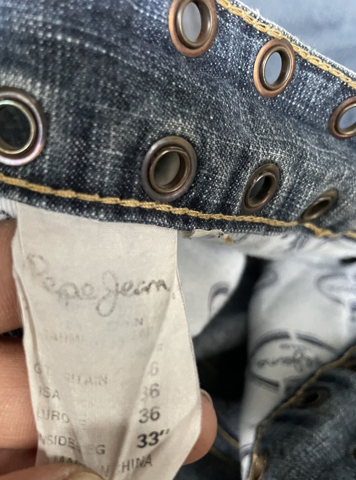 Pelle Pelle Vintage Y2K Pepe Baggy Jeans Size US 36 / EU 52 - 20 Thumbnail