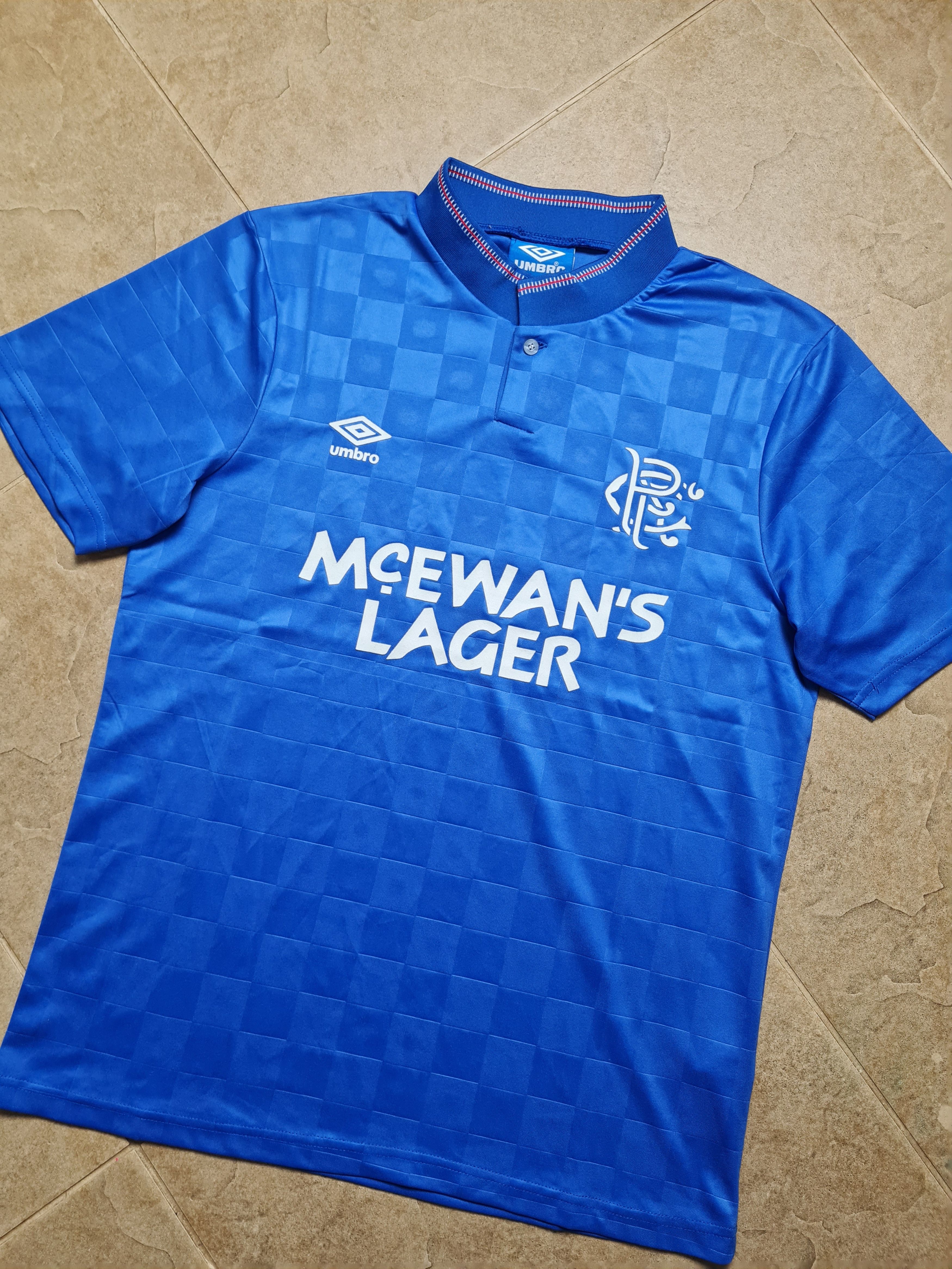 Umbro RETRO JERSEY GLASGOW RANGERS 1988/1989 SOCCER FOOTBALL SHIRT Size US M / EU 48-50 / 2 - 21 Thumbnail