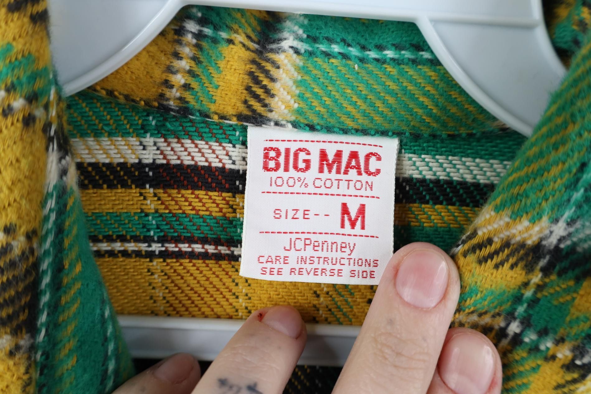 Vintage Vintage 60s 70s Big Mac Collared Button Shirt Plaid USA Size US M / EU 48-50 / 2 - 9 Thumbnail