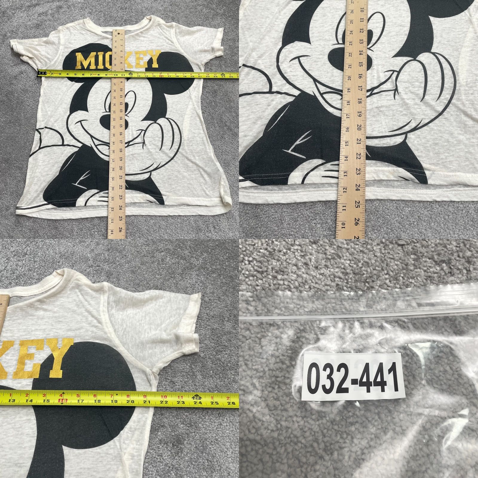 Disney Disney Mickey Mouse Graphic Shirt Womens 2XL White Round Neck Casual Tee Size XXL / US 16-18 / IT 52-54 - 8 Thumbnail