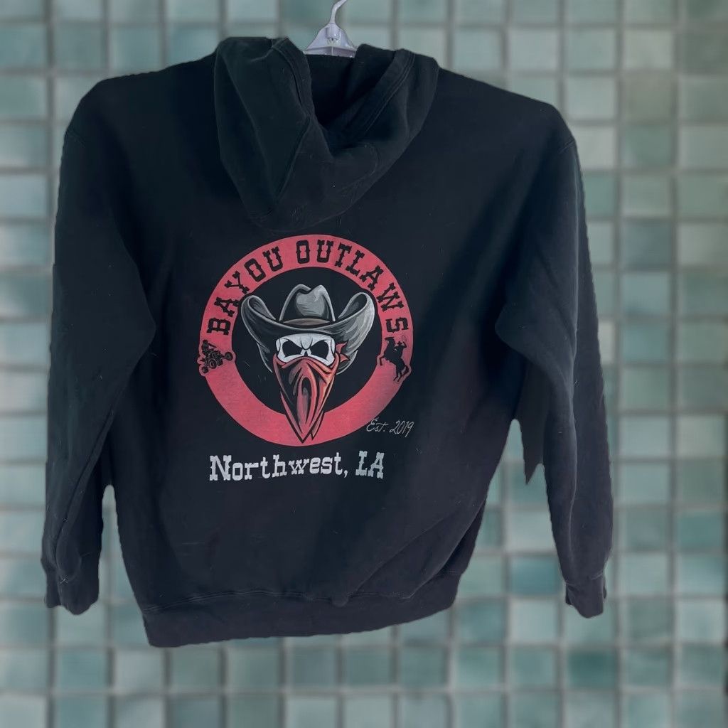 Gildan Bayou Outlaws Northwest La Hoodie Men’s L Black Size US L / EU 52-54 / 3 - 1 Thumbnail