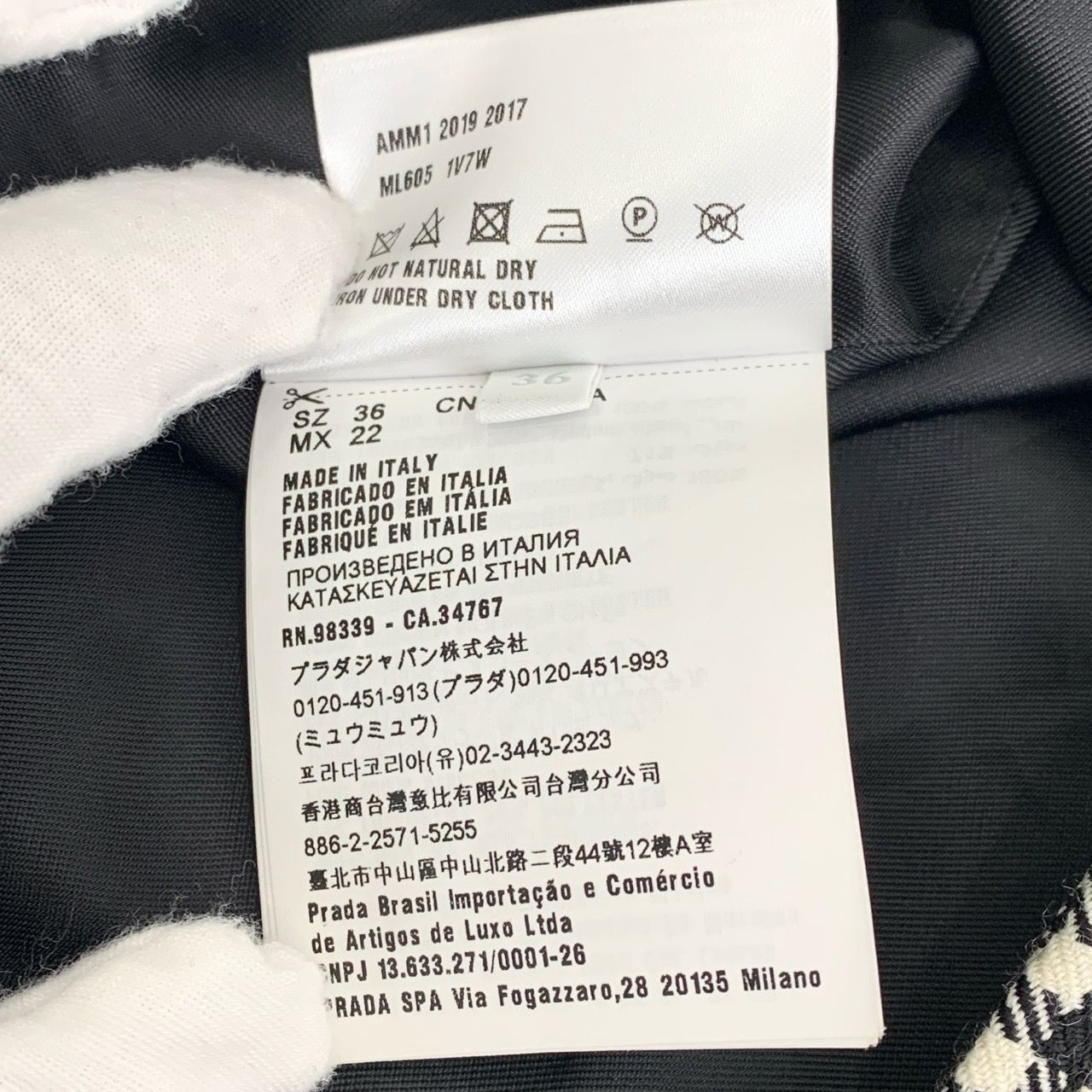 Miu Miu Miu Miu Womens Black & White Gingham Wool Jacket With Red Lo Size XS / US 0-2 / IT 36-38 - 6 Thumbnail