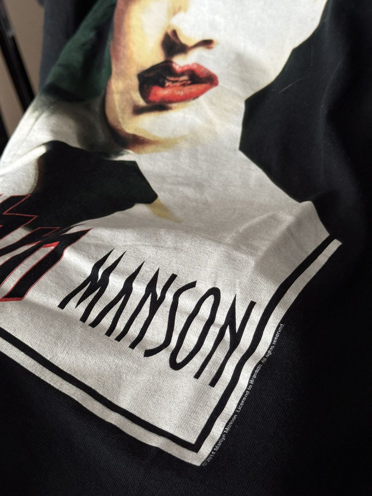 Vintage Vintage 2014 tee Marilyn Manson Rock big logo Size US M / EU 48-50 / 2 - 2 Thumbnail