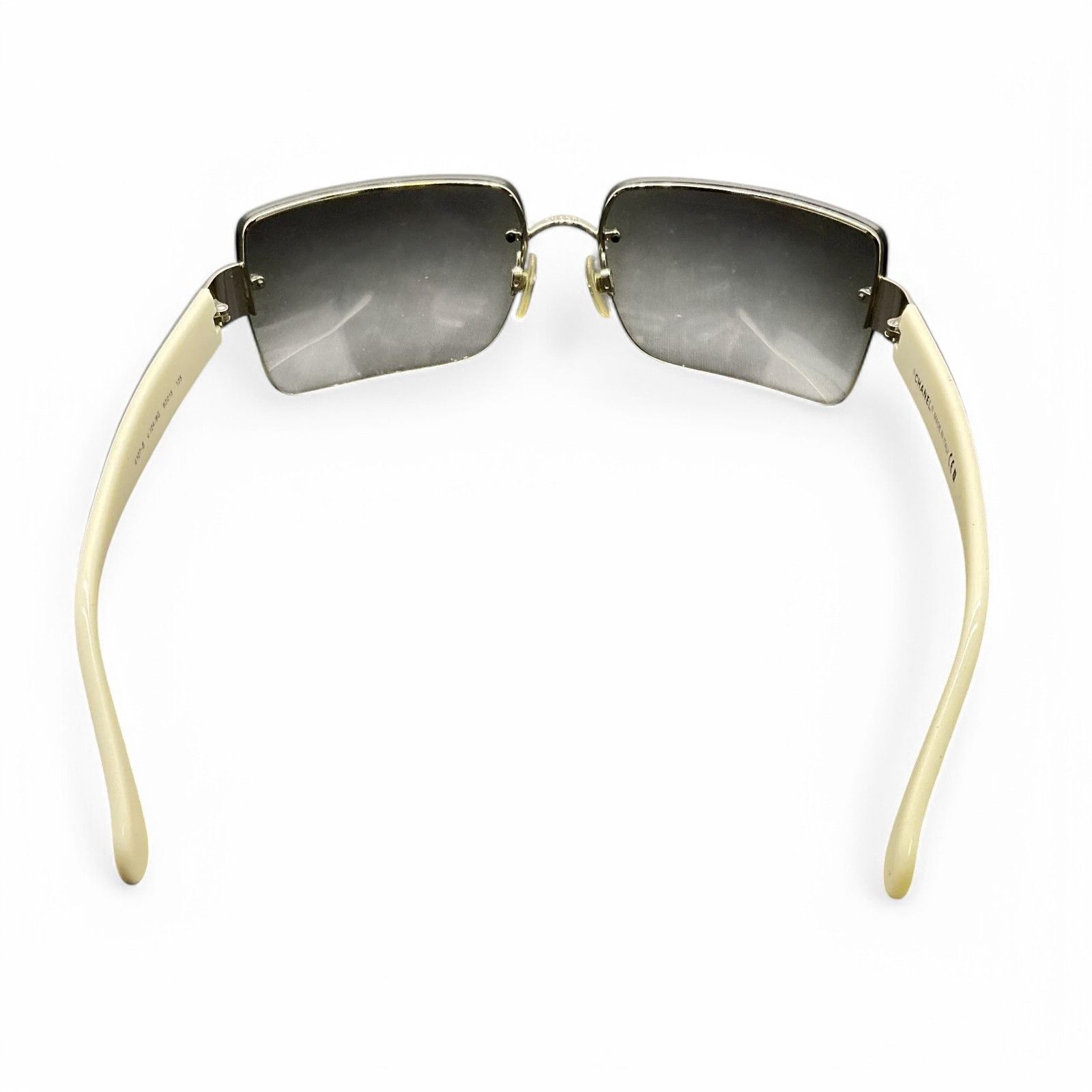 Chanel Chanel - CC Sunglasses Rimless VIntage White Metal Coco Size ONE SIZE - 5 Thumbnail