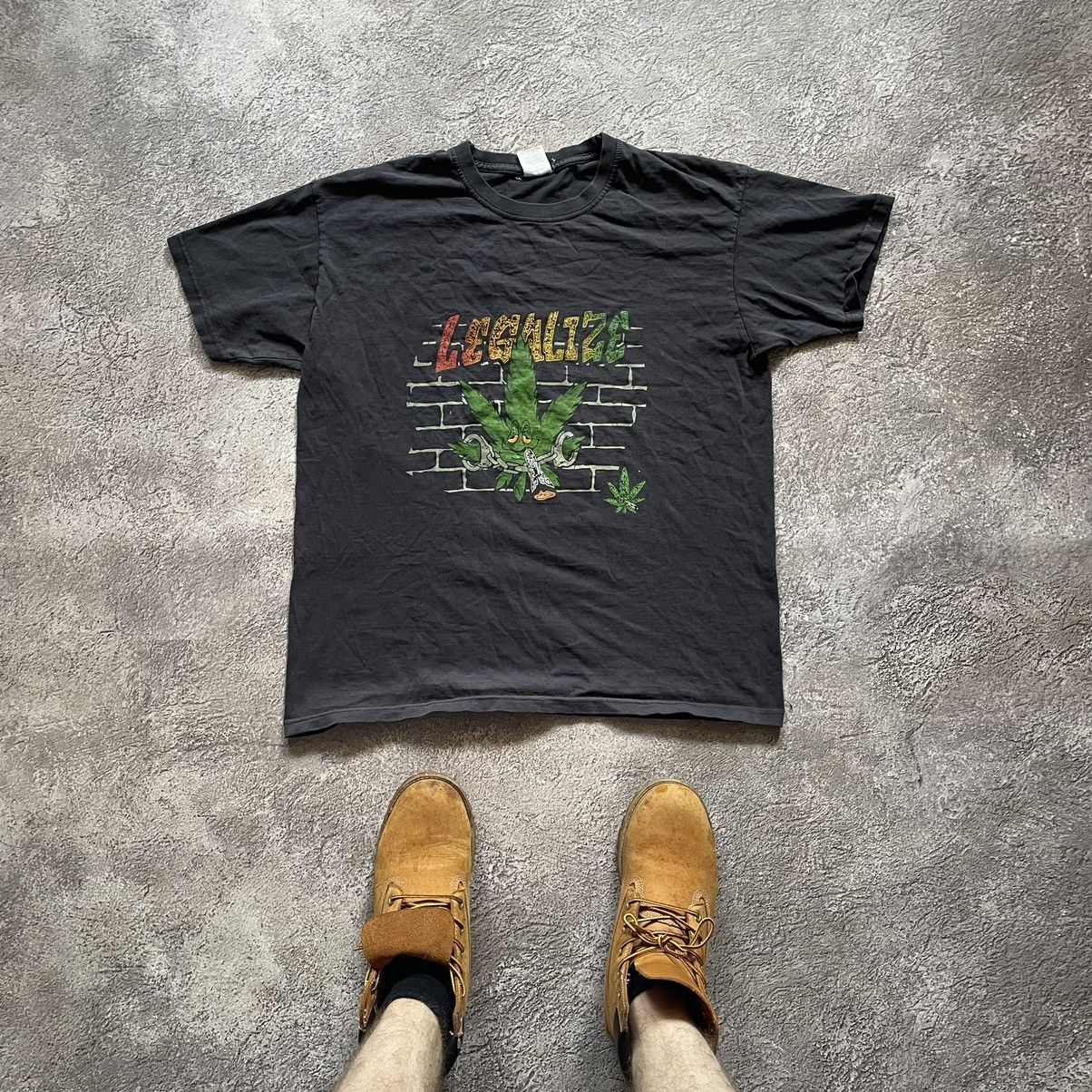 Other VINTAGE HUMOR TEE LEGALIZE WEED SHIRT DRUGS SMOKE SUN FADED Size US M / EU 48-50 / 2 - 1 Thumbnail