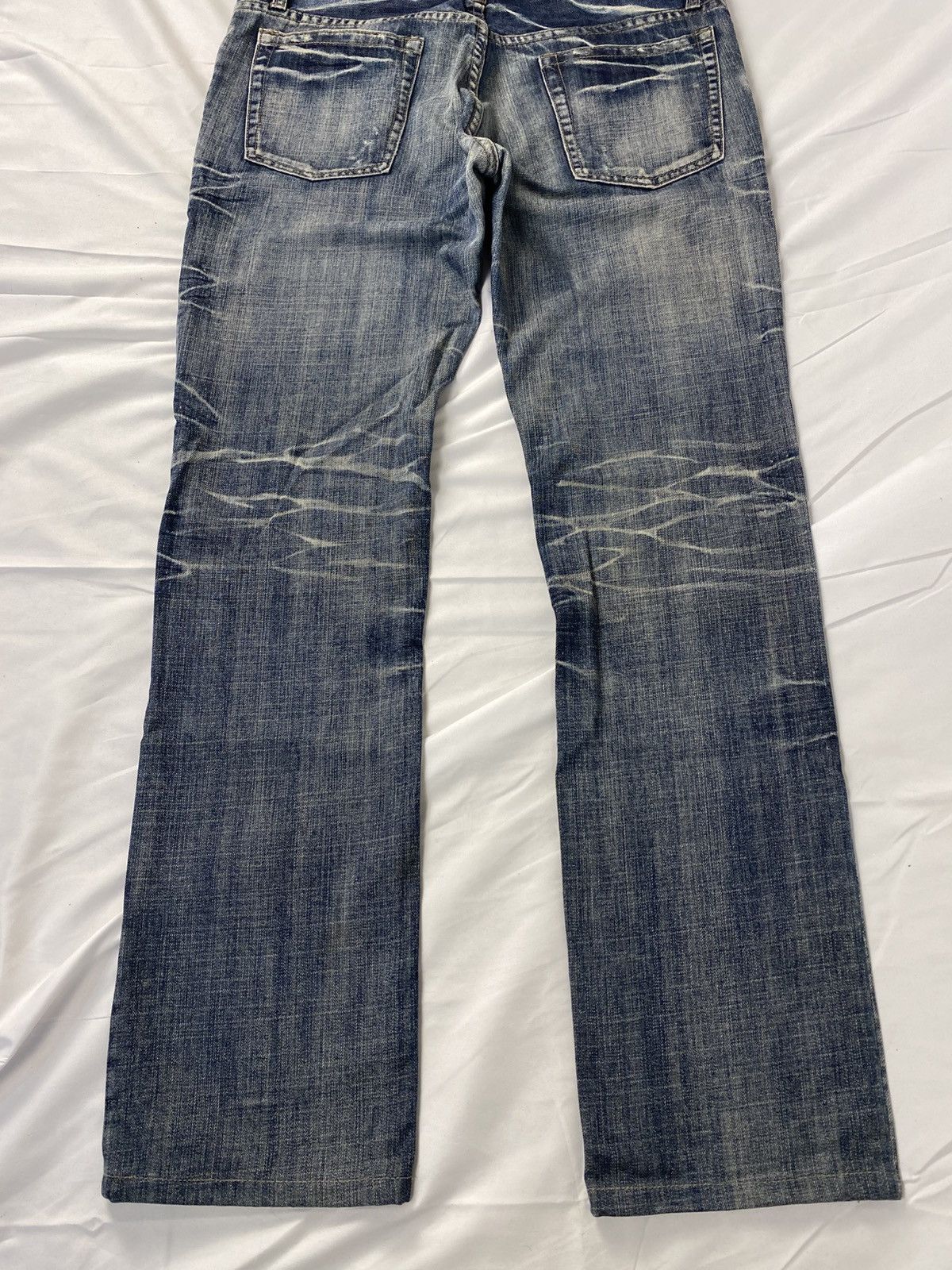 Japanese Brand 2000 Rupert Edge Washed Japanese Punk Style Jeans Denims Size US 35 - 14 Thumbnail