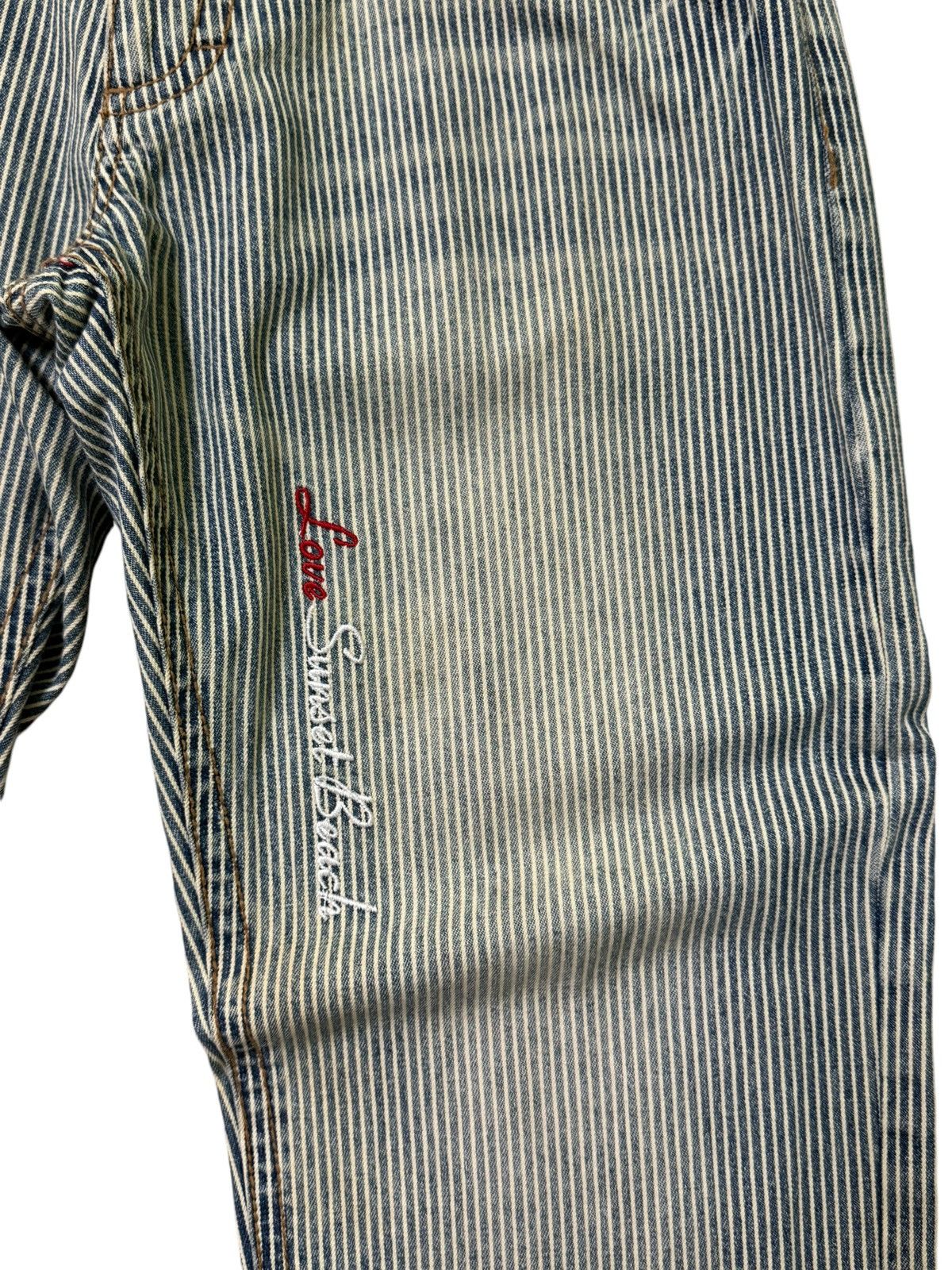 Hysteric Glamour × Japanese Brand LOVE SUNSET BEACH HICKORY STRIPED DENIM Size US 33 - 7 Thumbnail