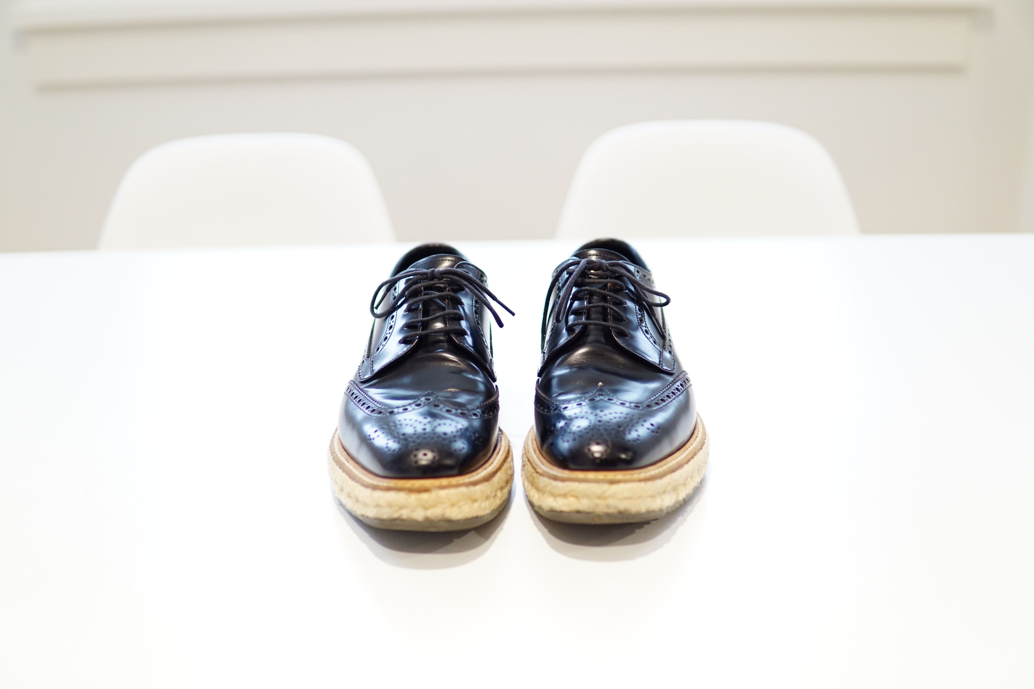 Prada SS11 Espadrille Wingtip Brogues Size US 6.5 / EU 39-40 - 11 Thumbnail