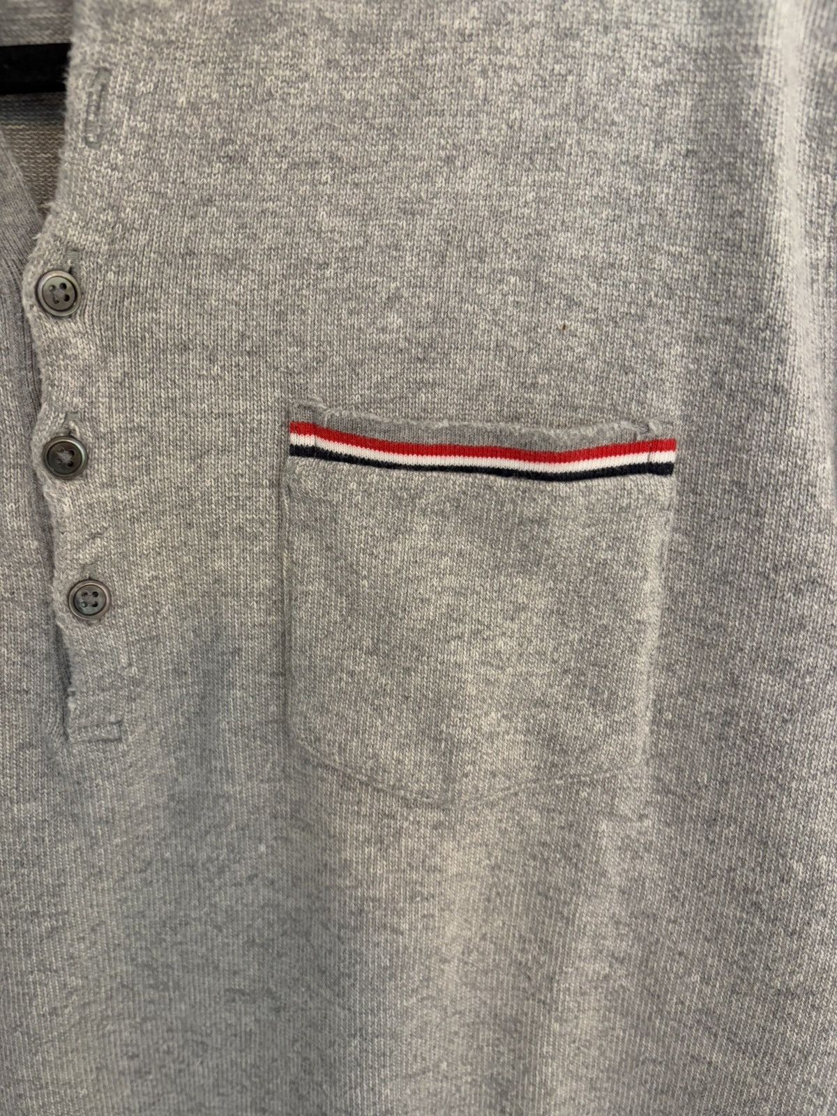 Thom Browne Distressed made in Japan polo. Size US L / EU 52-54 / 3 - 2 Thumbnail