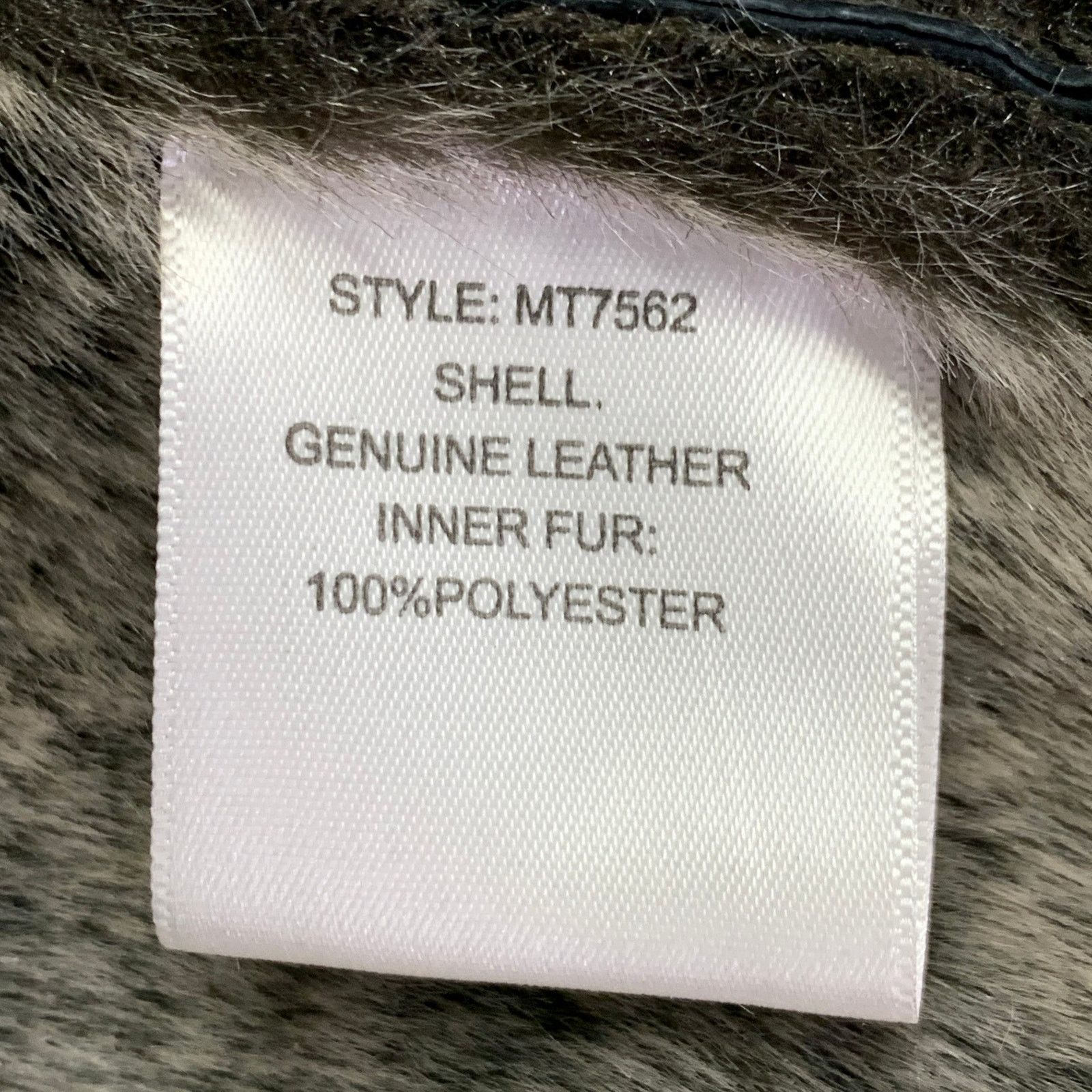 Other TRIBES Size L Black Grey Leather Faux Fur Open Front Vest Size L / US 10 / IT 46 - 6 Thumbnail