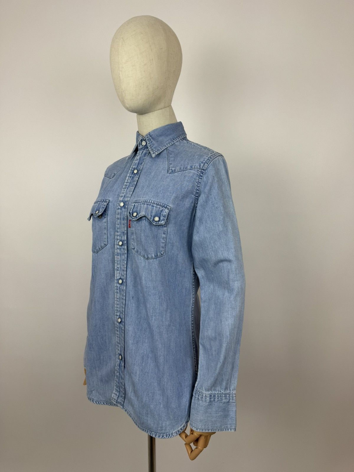 Levi's Levis Denim Shirt Western Vintage Button Up Womens Size S Size S / US 4 / IT 40 - 3 Thumbnail