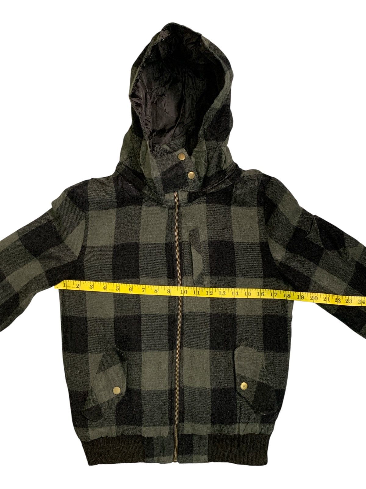 Japanese Brand Rare Design Riche Glamour Checked Bomber Jacket Hoodie Size M / US 6-8 / IT 42-44 - 10 Thumbnail