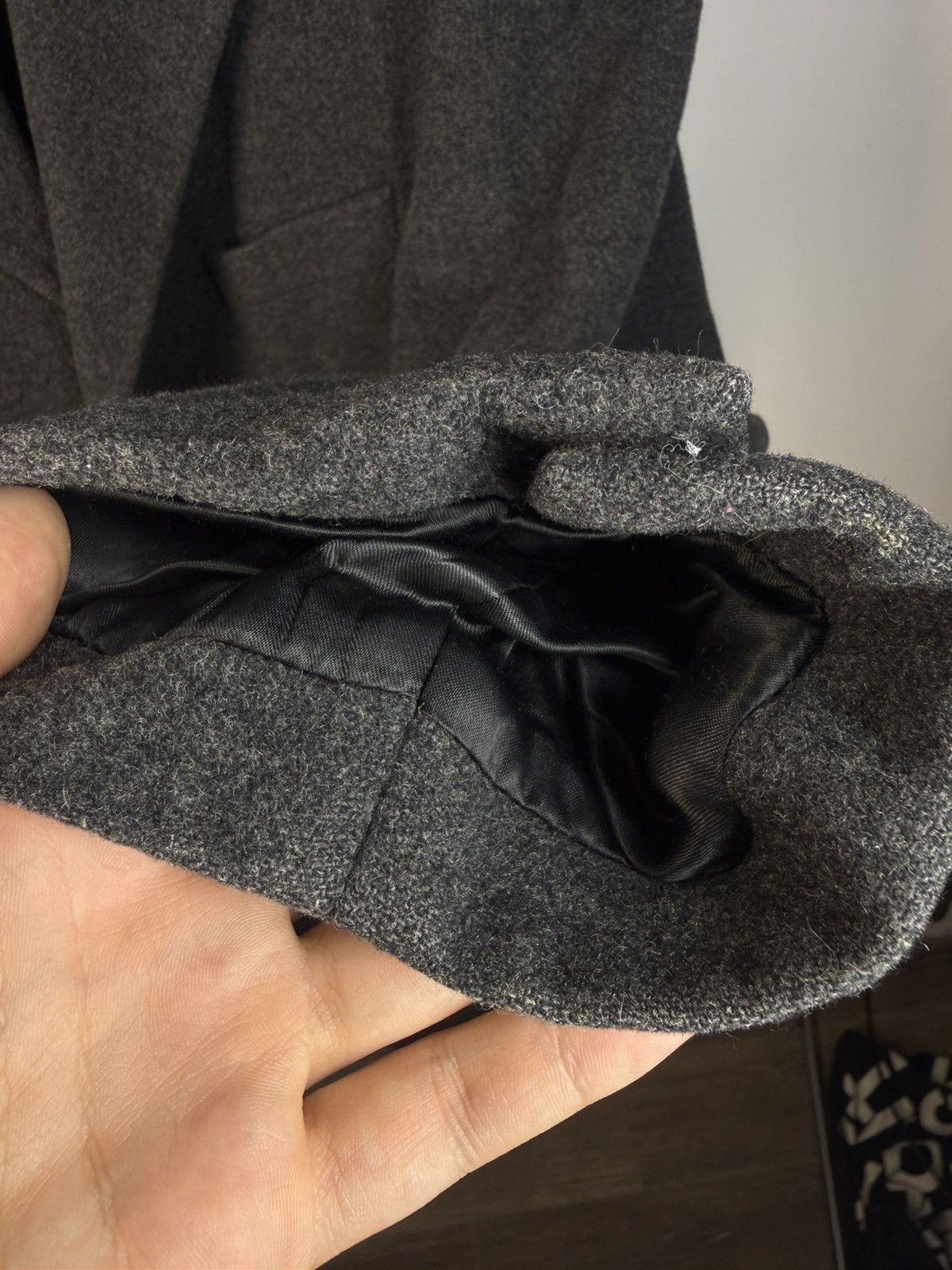 Yves Saint Laurent Grey Wool YSL Coat Heavy Soft Long Size US XL / EU 56 / 4 - 15 Thumbnail