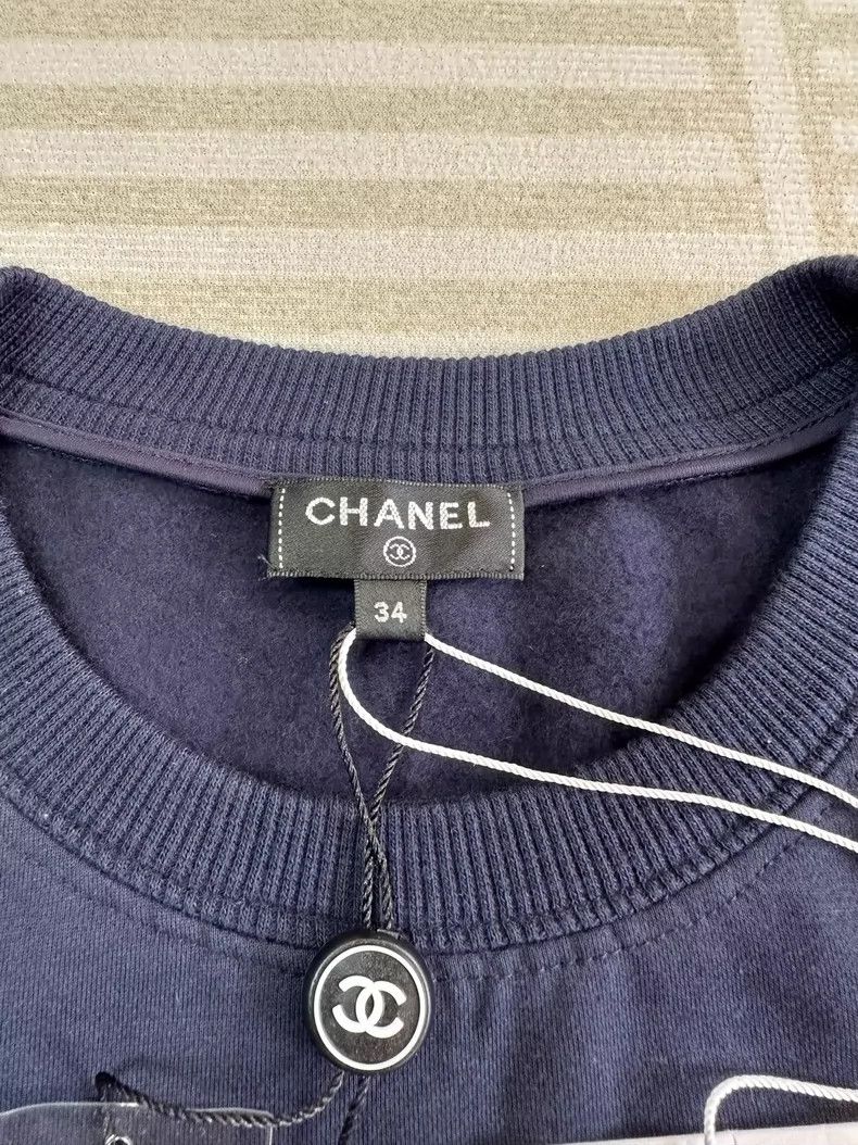 Chanel Chanel Blue plush sweatshirt Size XXS / US 00 / IT 34 - 6 Thumbnail