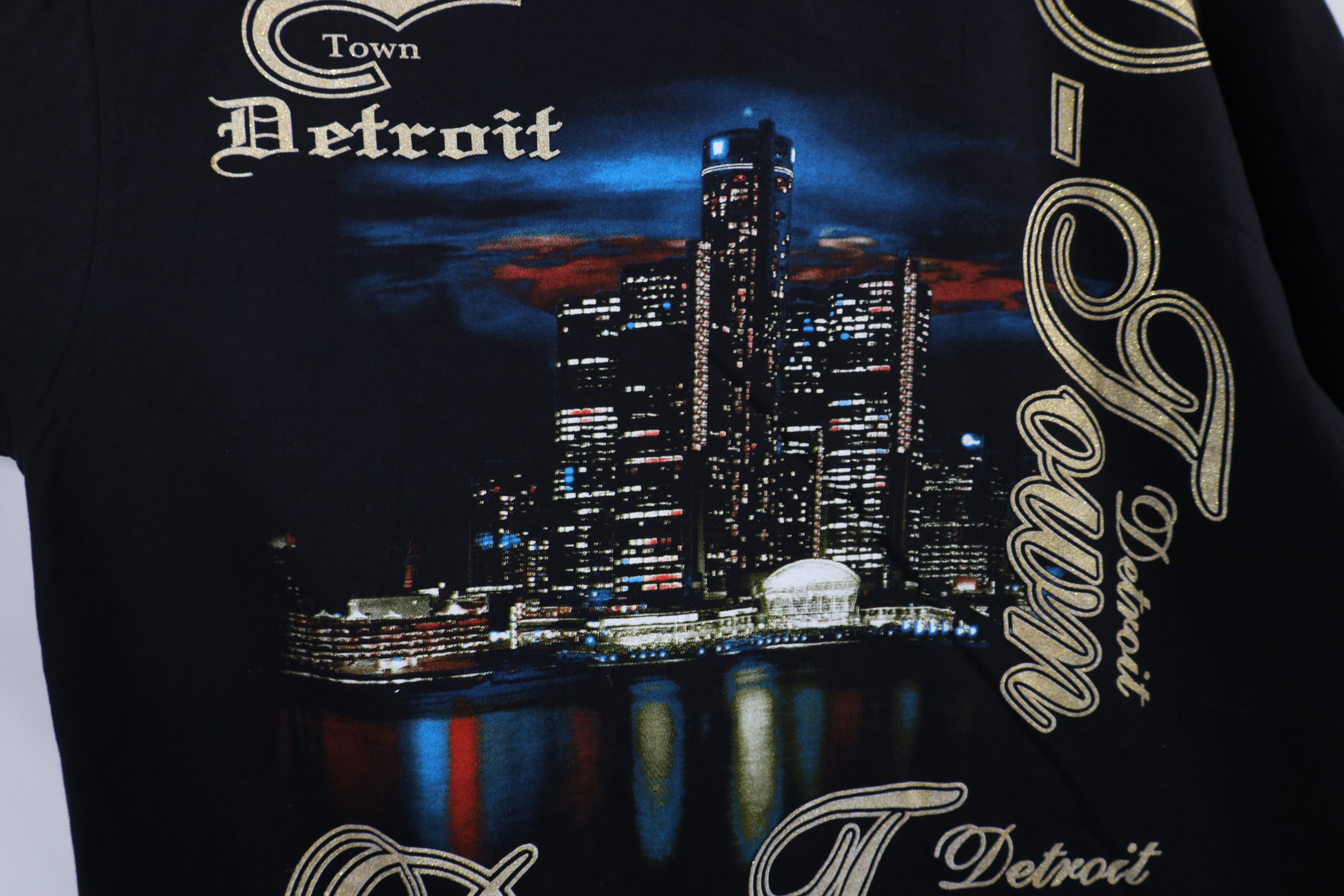 Vintage Vintage 90s Y2K Streetwear Hop Detroit City D-Town T-Shirt Size US XXL / EU 58 / 5 - 5 Thumbnail