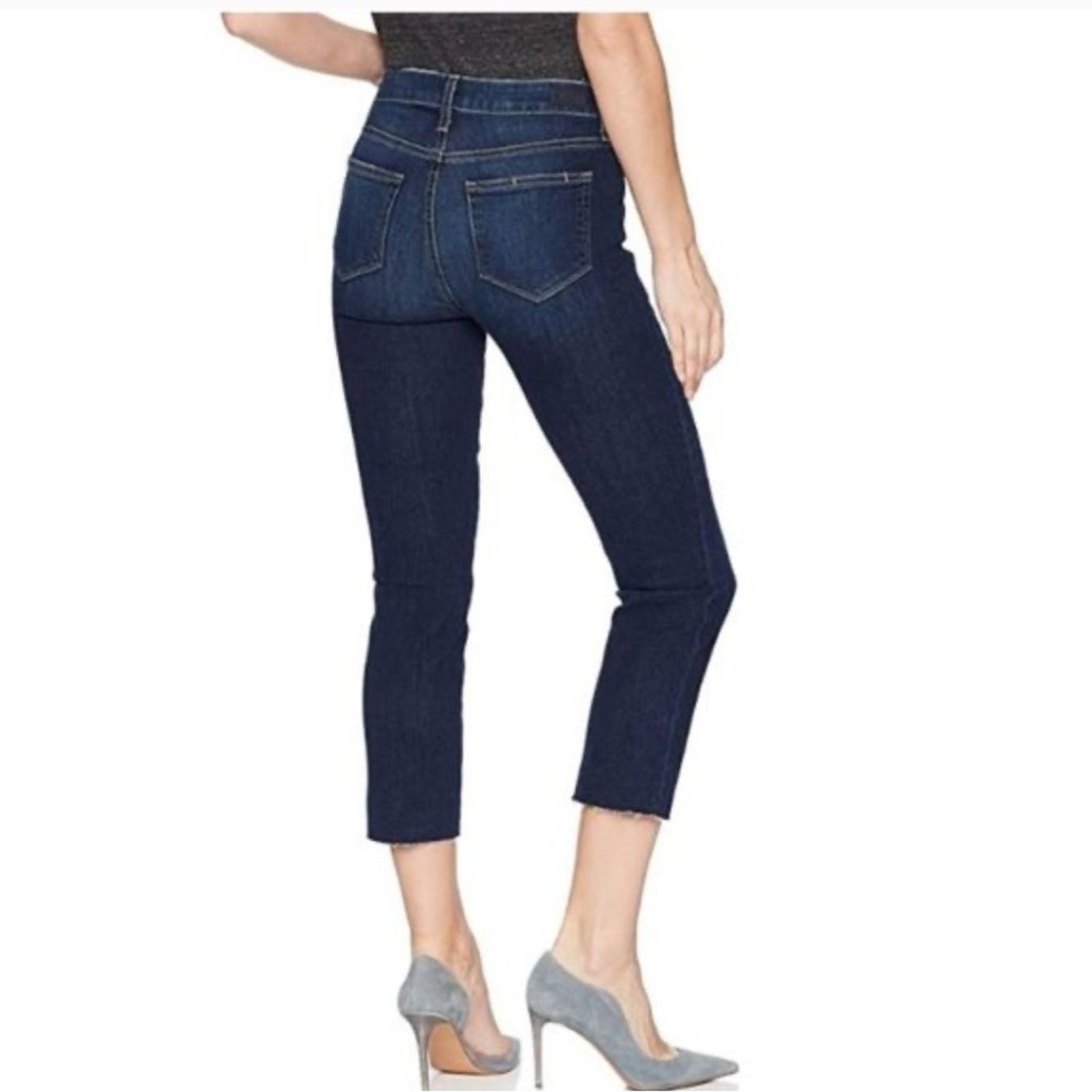 Paige Paige Hoxton Crop Skinny Jeans with Raw Hem Size 31" - 11 Thumbnail