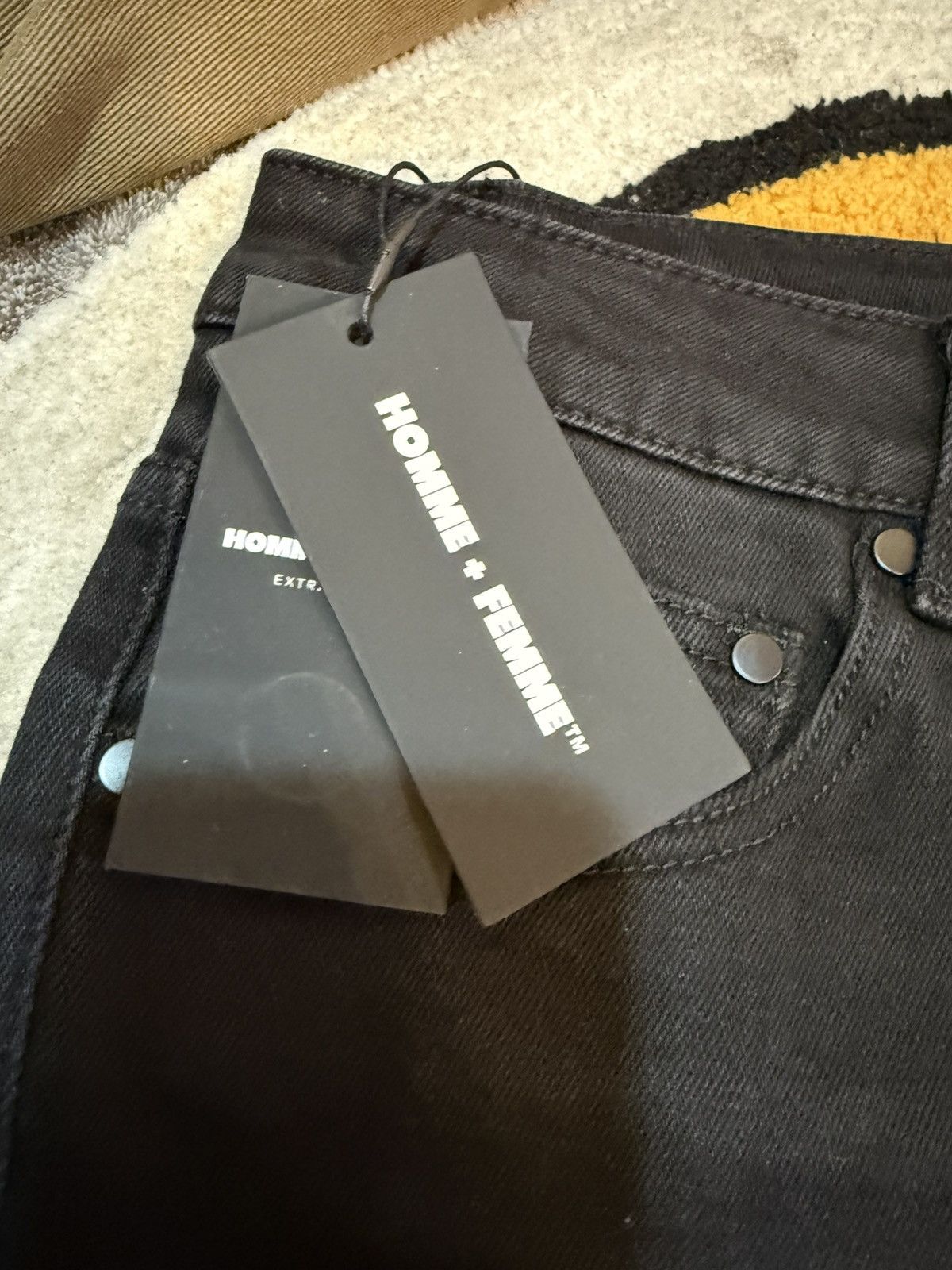 Homme + Femme La Homme Femme Jeans Size US 38 / EU 54 - 5 Thumbnail