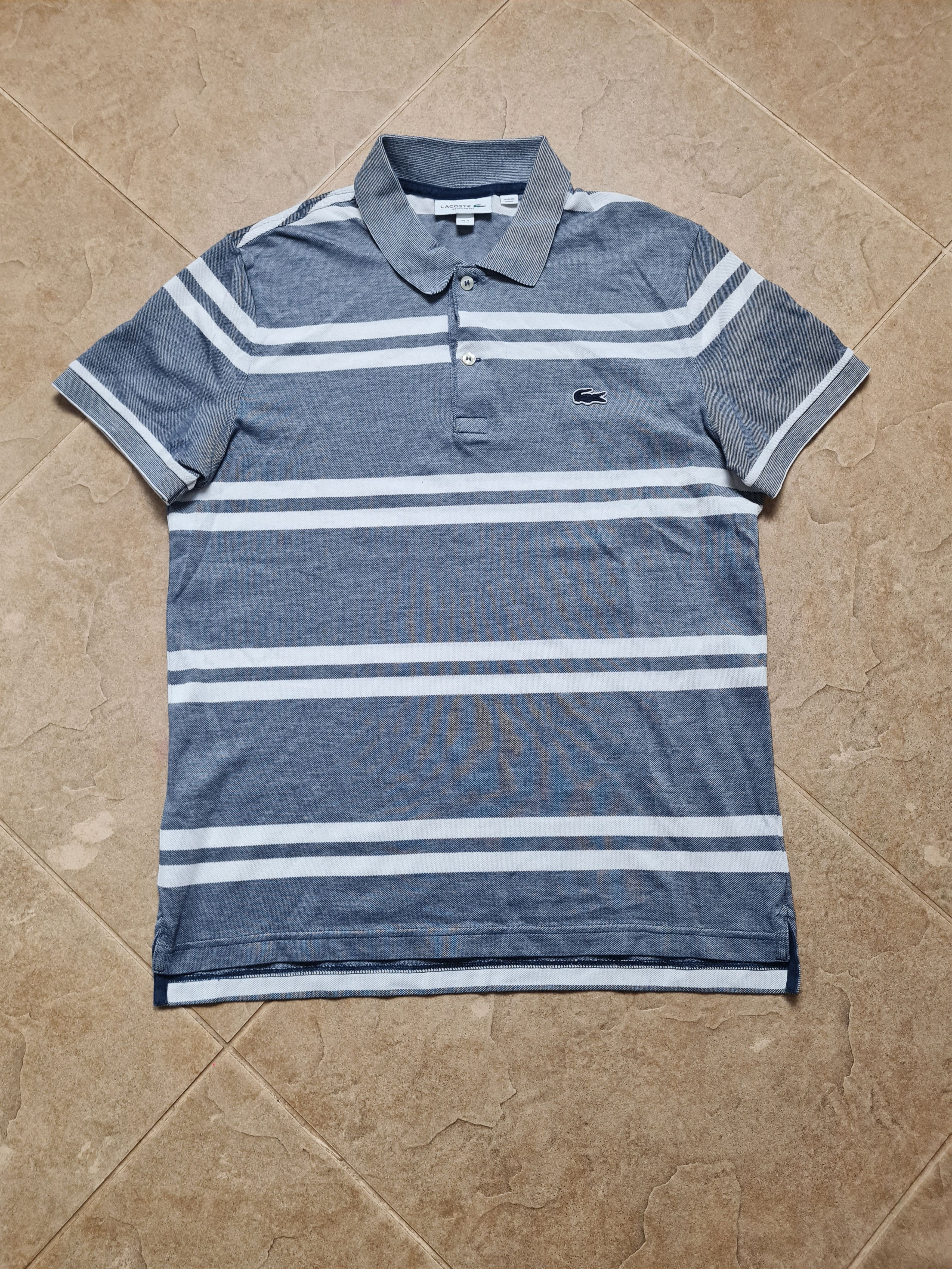 Lacoste Lacoste Men's Regular Fit Stripe Pique Polo Shirt Size S Size US S / EU 44-46 / 1 - 2 Thumbnail