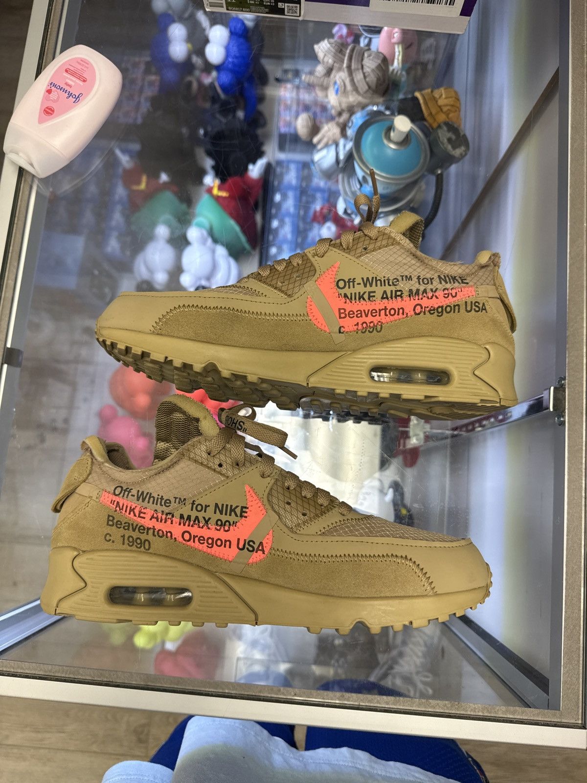 Nike × Off-White Nike x Off White Air Max 90 Desert Ore Size US 9.5 / EU 42-43 - 3 Thumbnail