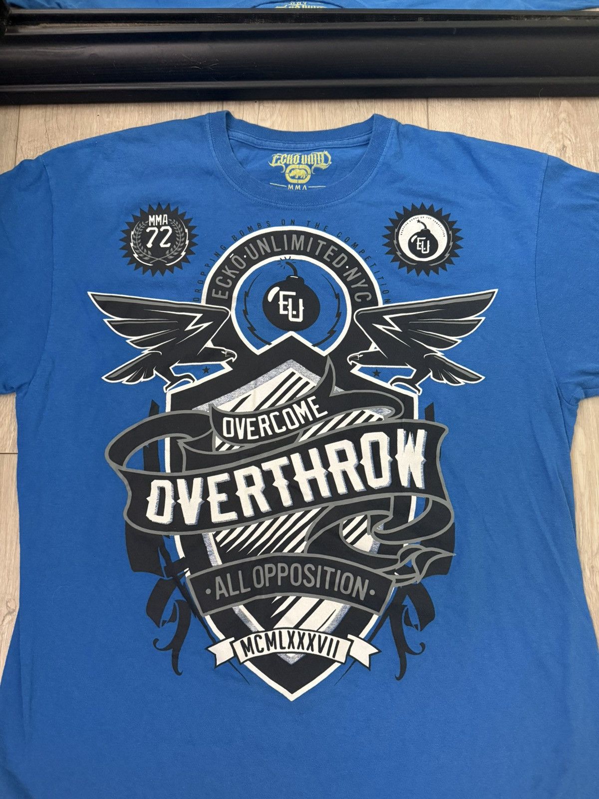 Ecko Unltd. × Ed Hardy × Vintage Vintage / Y2K Ecko Overcome Overthrow All Opposition MMA Size US XL / EU 56 / 4 - 2 Thumbnail