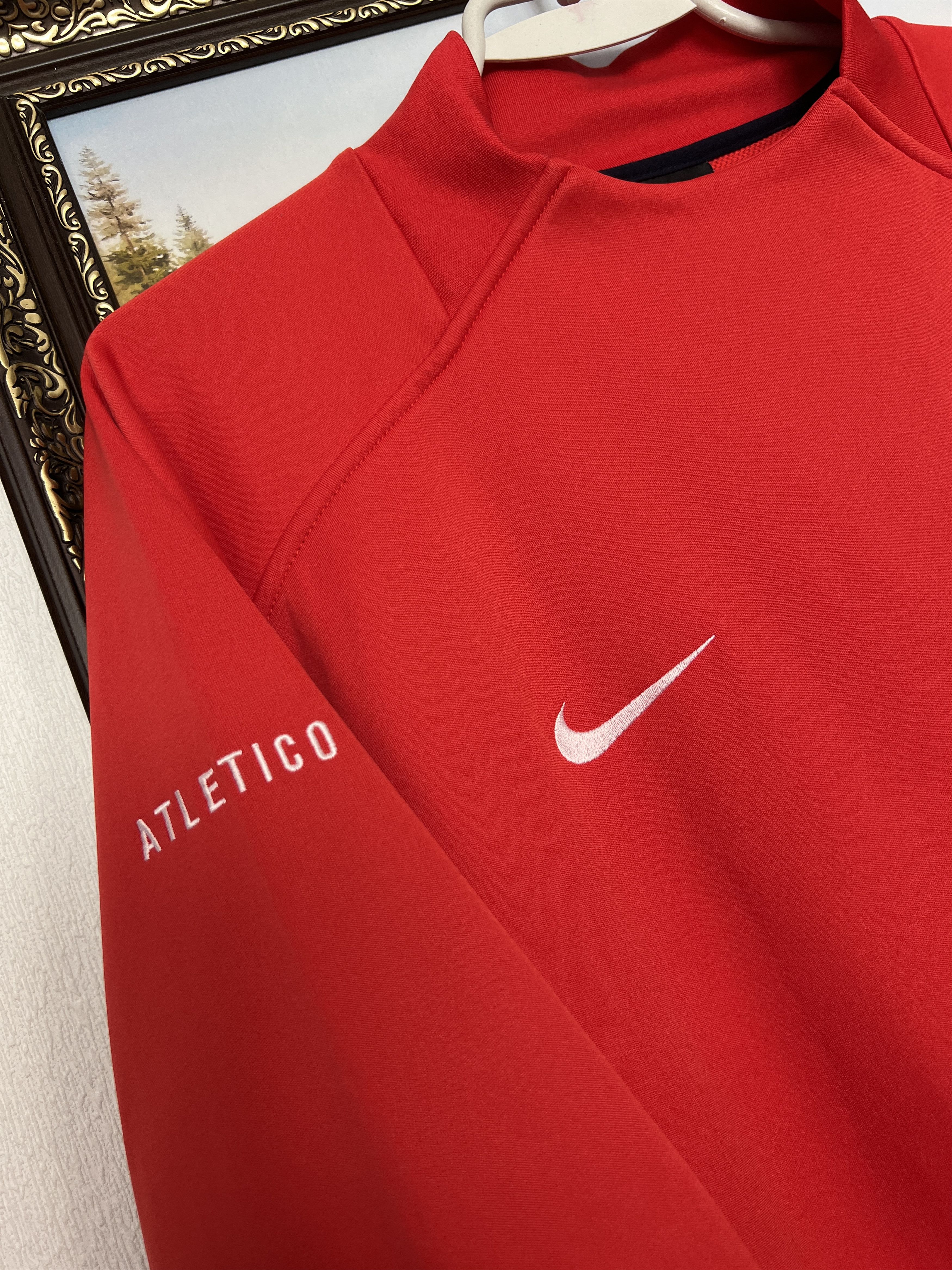 Nike Vintage Nike Atletico Madrid Football Sweatshirt Soccer Size US XL / EU 56 / 4 - 4 Thumbnail