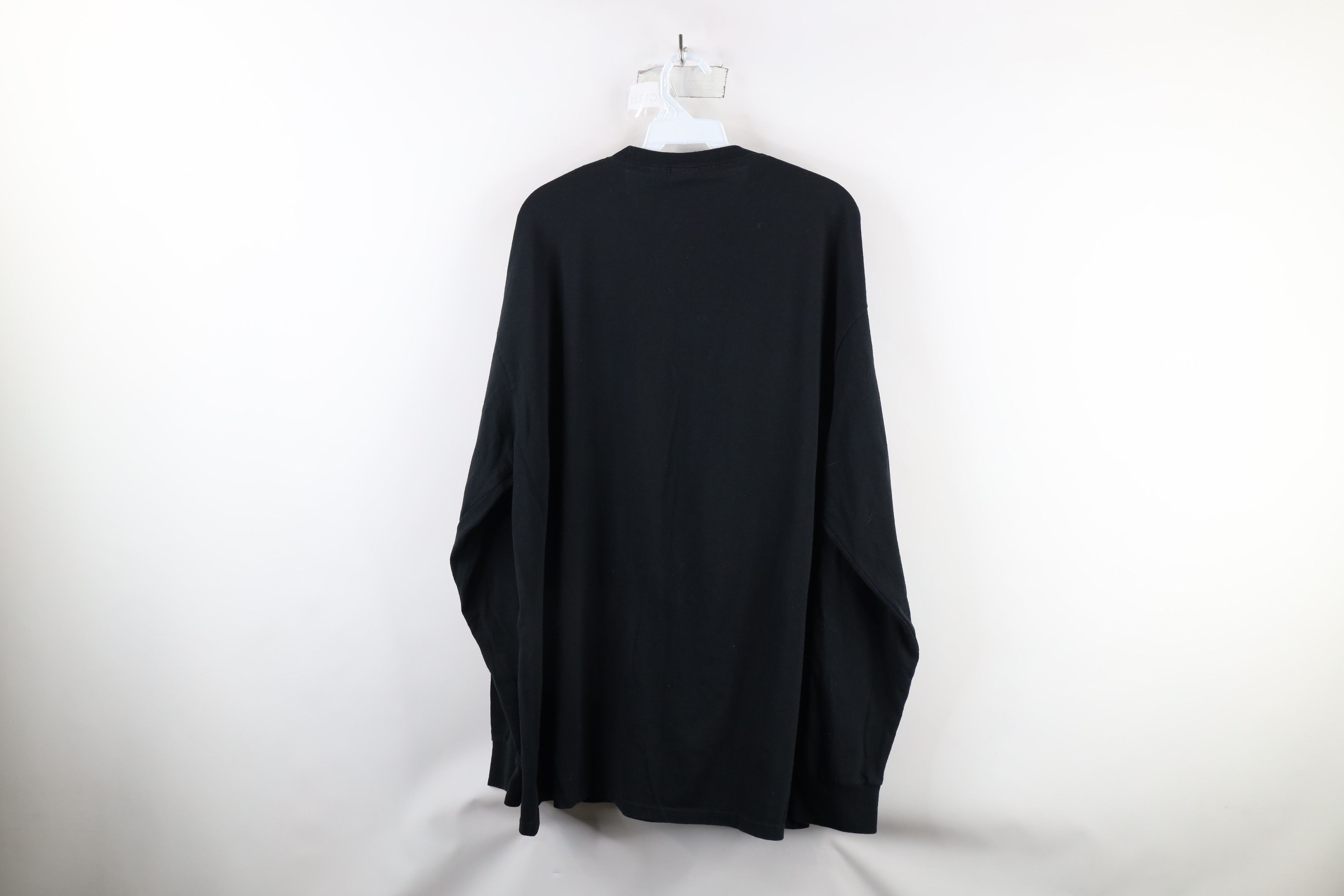 Vintage Vintage 90s Streetwear Long Sleeve T-Shirt Black Cotton Size US XXL / EU 58 / 5 - 5 Thumbnail