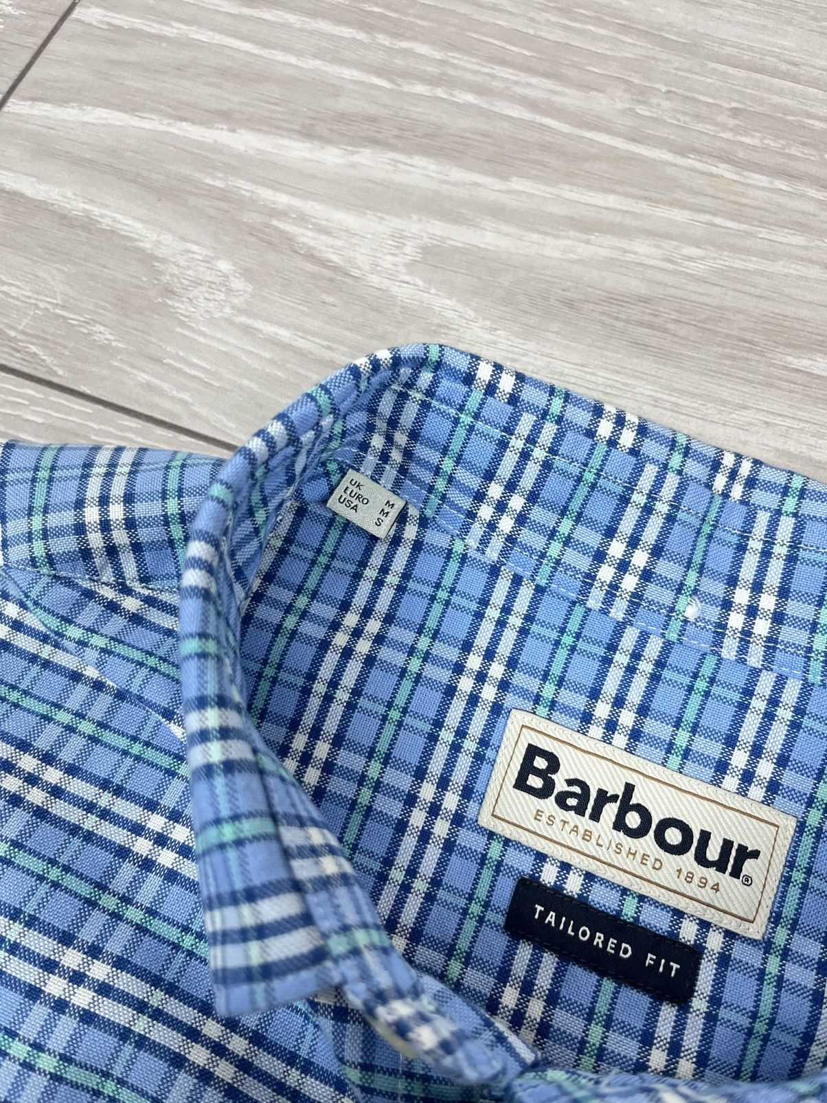 Barbour x4 Barbour Tailored Flannel Checkered Button Shirt M Size Size US M / EU 48-50 / 2 - 10 Thumbnail