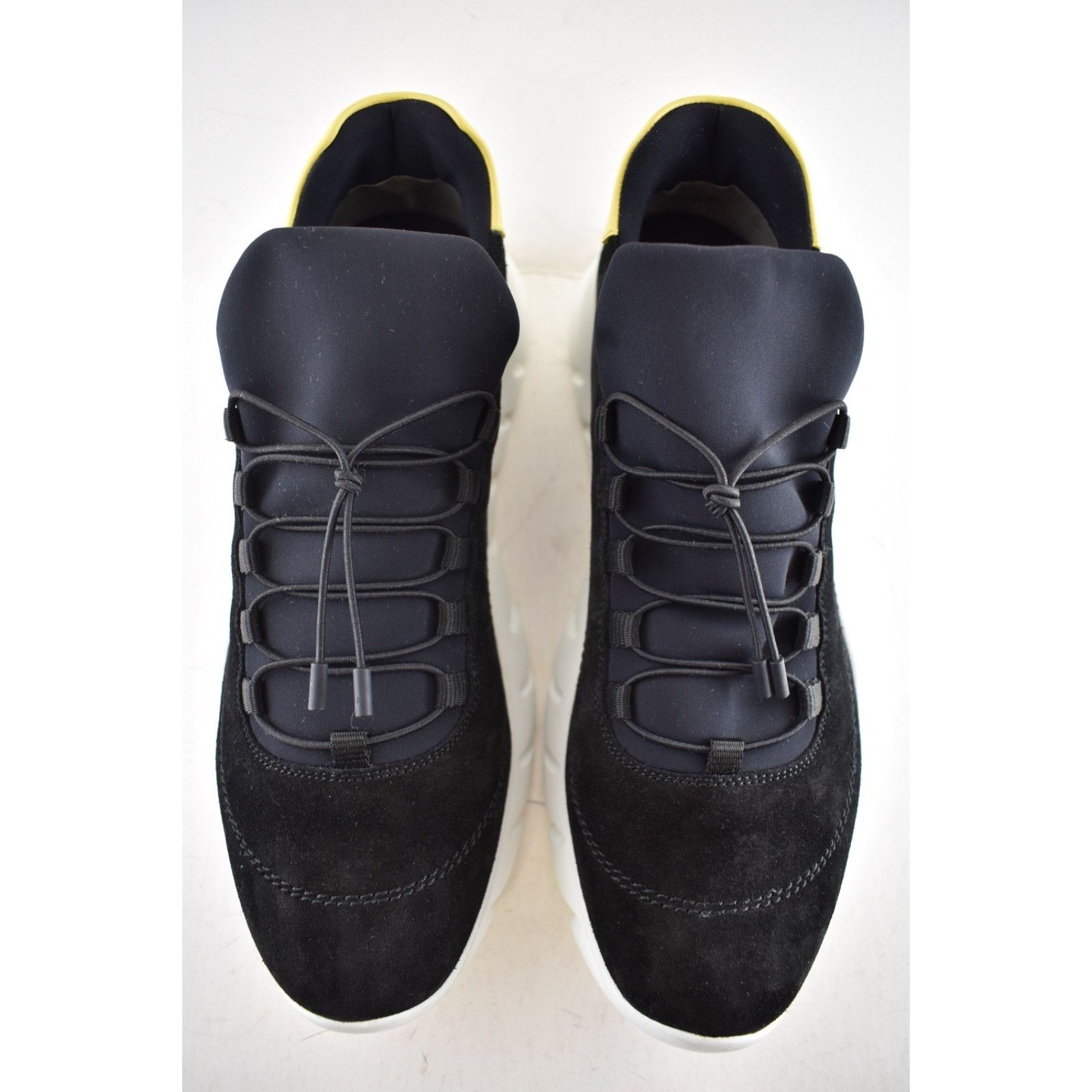 Fendi Fendi Mens Black Yellow Logo Suede Runner Sneaker US 10.5 Size US 10.5 / EU 43-44 - 7 Thumbnail