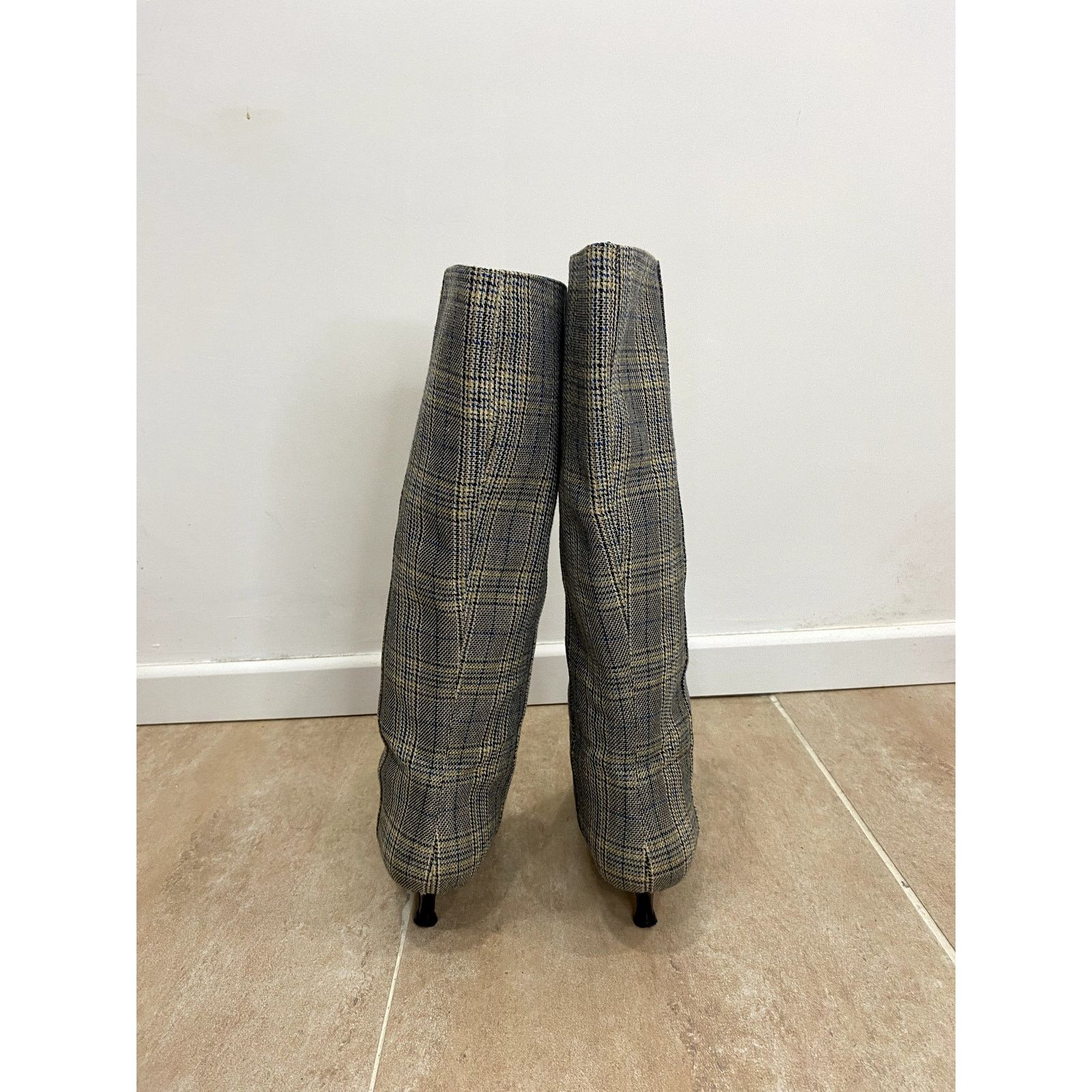 Tibi Tibi “Evin” plaid patent-toe boots Size US 6.5 / IT 36.5 - 3 Thumbnail