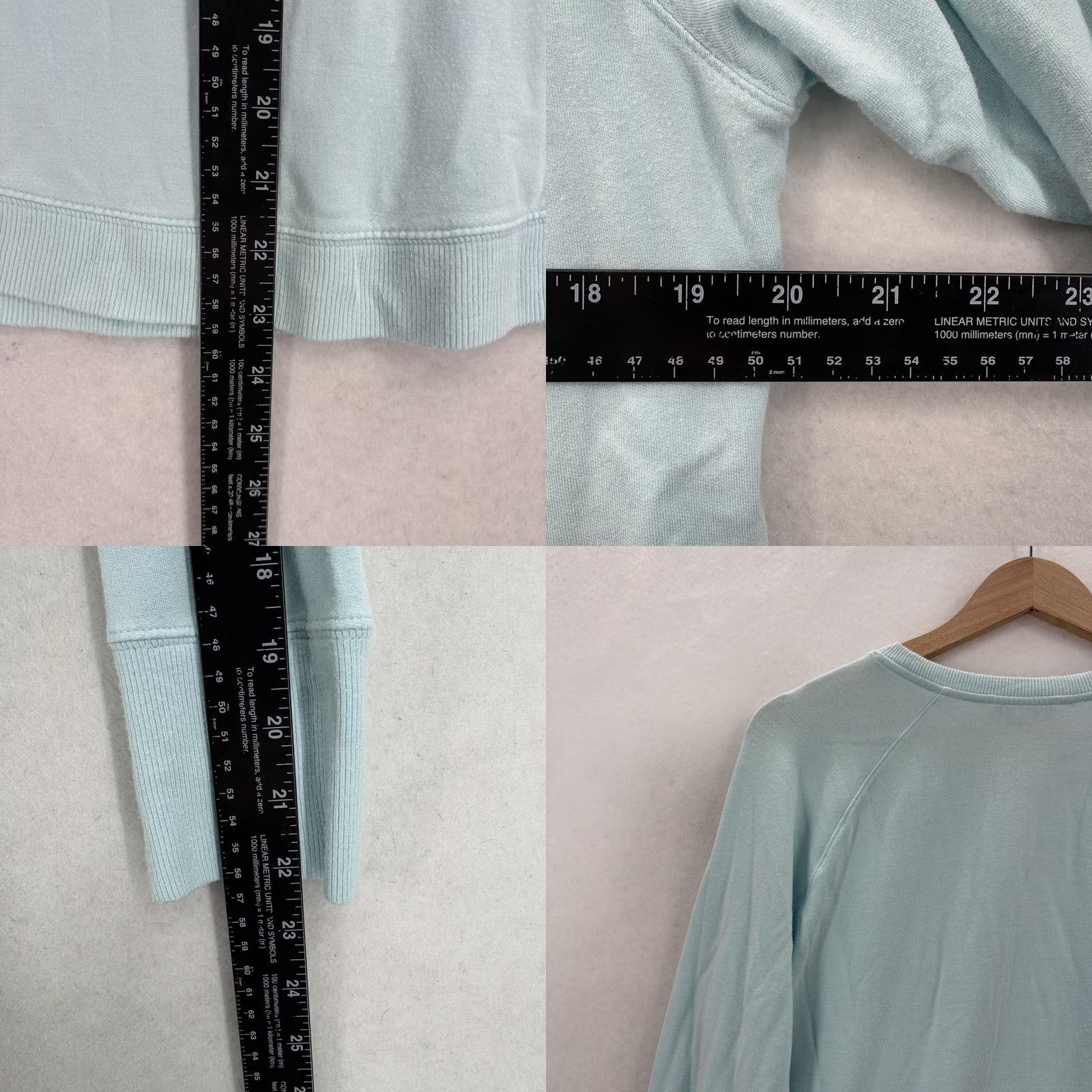 Athleta Athleta Mindset Sweatshirt Womens Large Blue Modal Raglan Lightweight Pullover Size L / US 10 / IT 46 - 8 Thumbnail