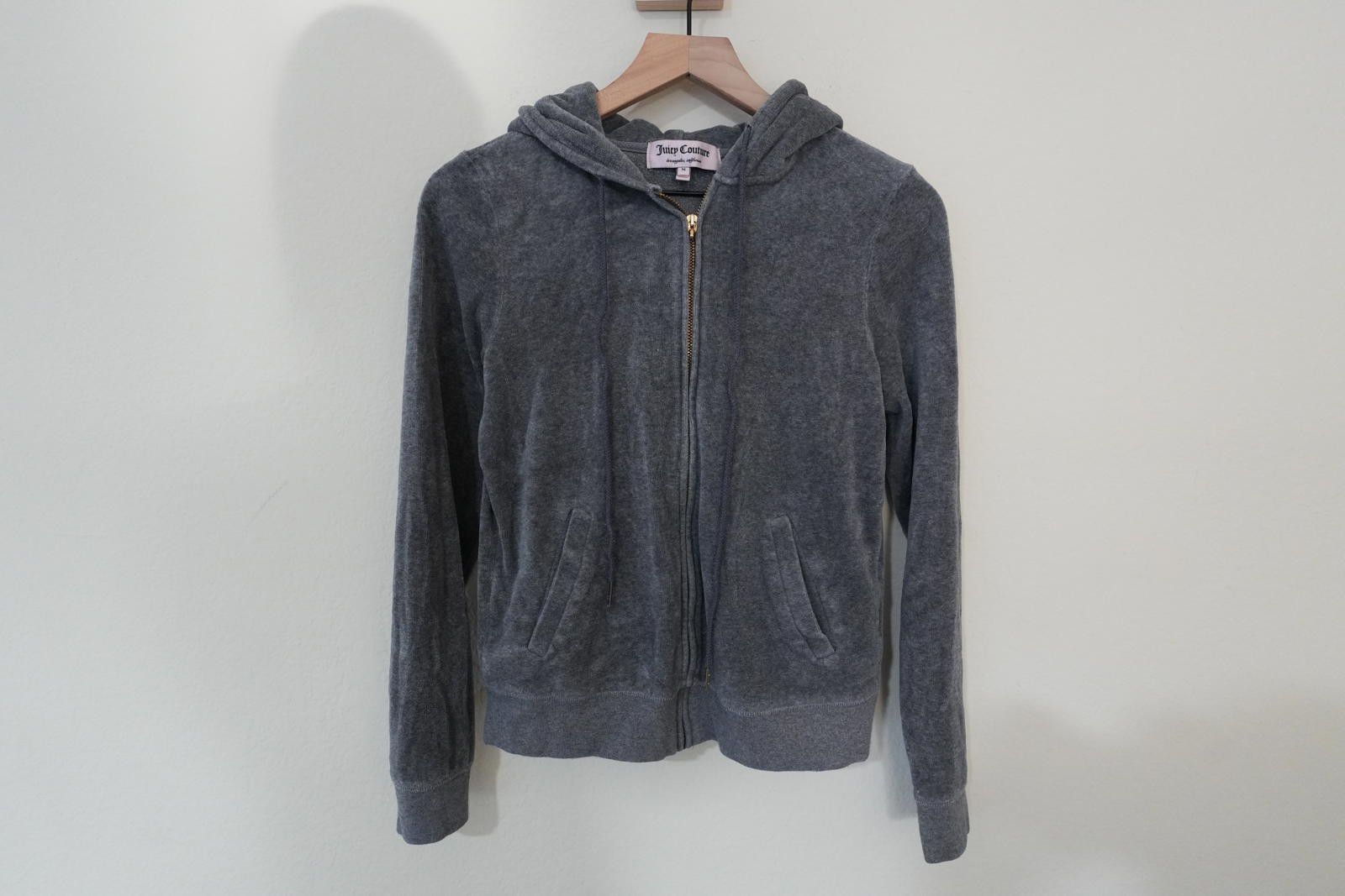 Other Juicy Couture Jacket Women's M Grey VTG Y2K Track Velour Size M / US 6-8 / IT 42-44 - 1 Thumbnail
