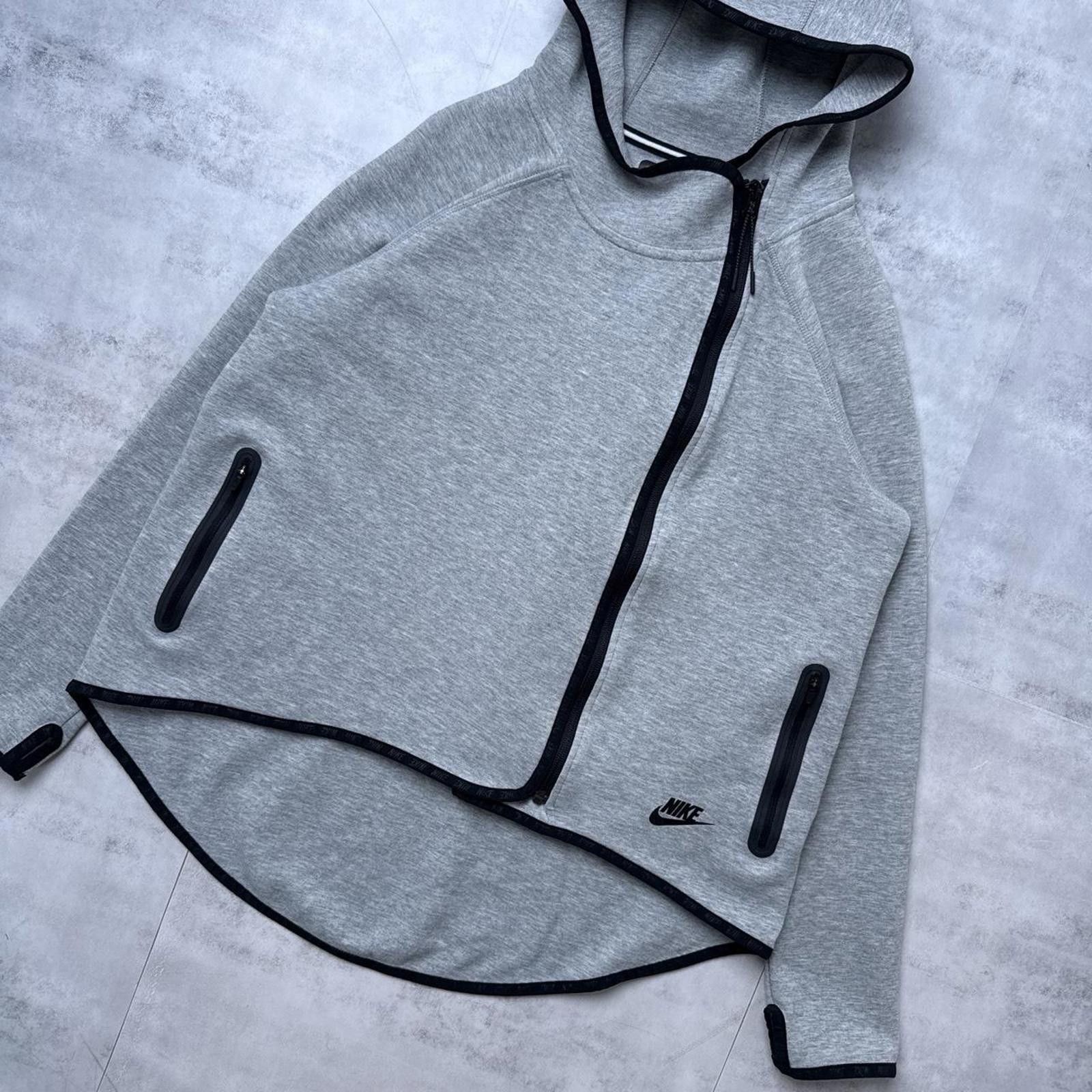 Nike Y2K Nike Tech Gray Hoodie Fleece Women’s Jacket Size M / US 6-8 / IT 42-44 - 5 Thumbnail