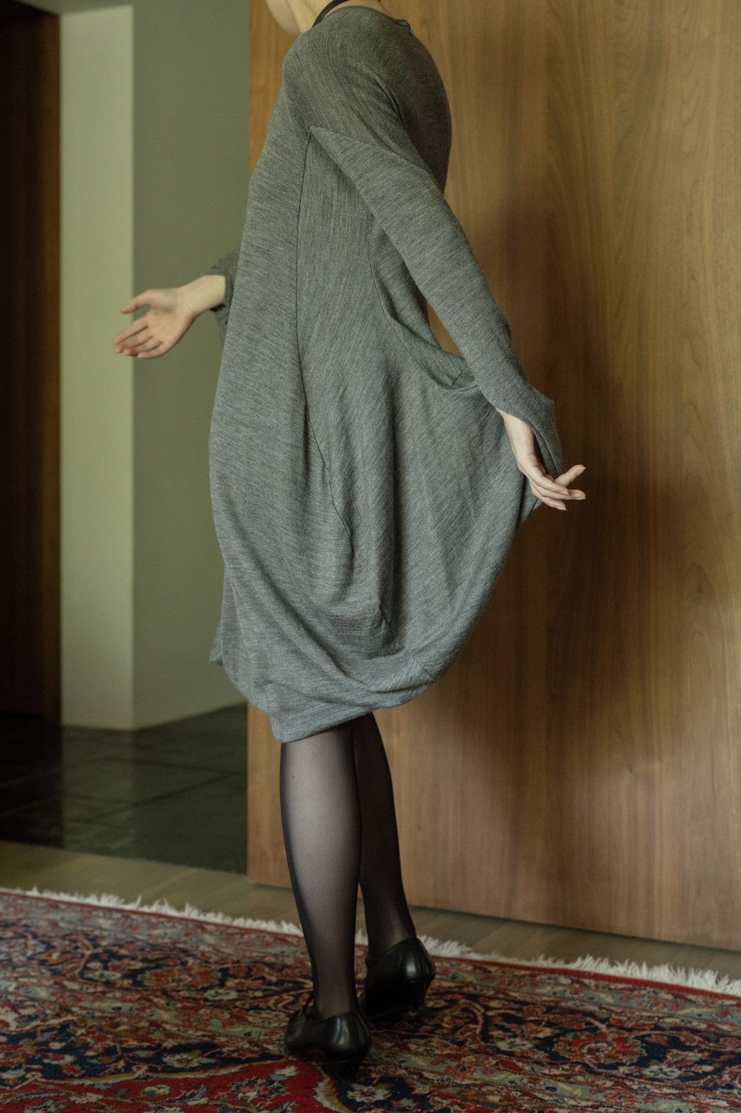 Junya Watanabe Junya Watanabe AW2008 Runway Wool Deconstructed Sleeve Dress Size S / US 4 / IT 40 - 6 Thumbnail