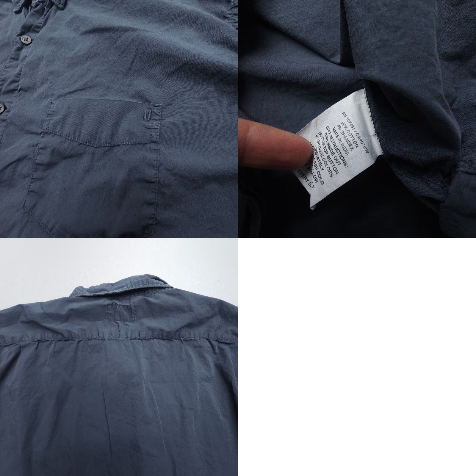 Vintage Linksoul Short Sleeve Shirt Mens 2XL Gray Cotton Stretch Button-Up Collared Casual Size US XXL / EU 58 / 5 - 8 Thumbnail