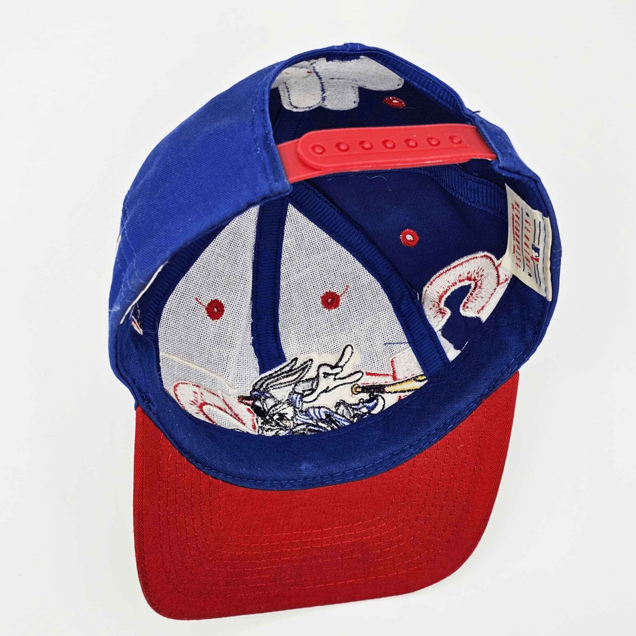 MLB × Vintage Montreal Expos Vintage 90s Bugs Bunny Snapback Hat Size ONE SIZE - 8 Thumbnail