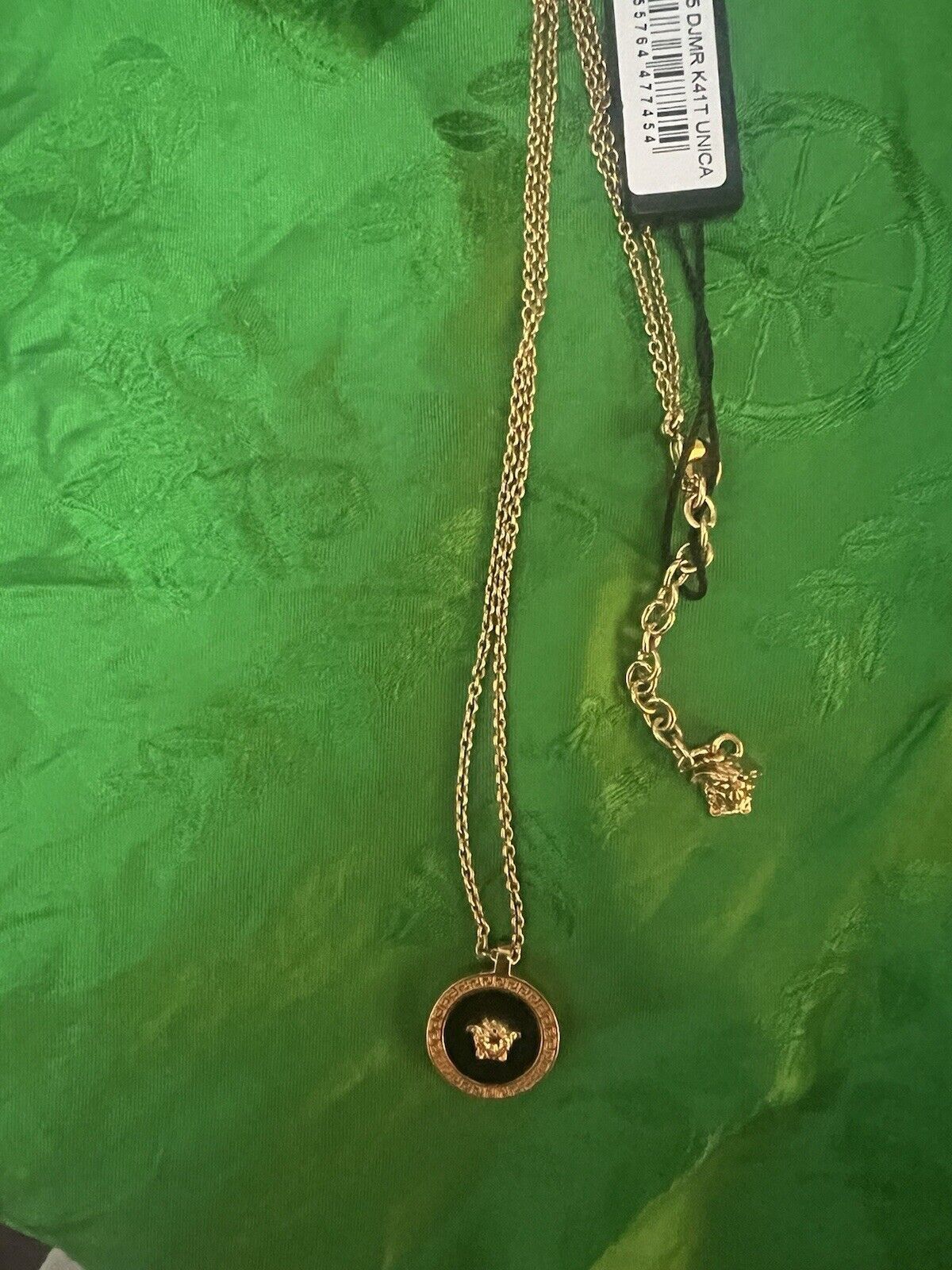 Versace Enamel Medusa Necklace Black+Gold Size ONE SIZE - 5 Thumbnail