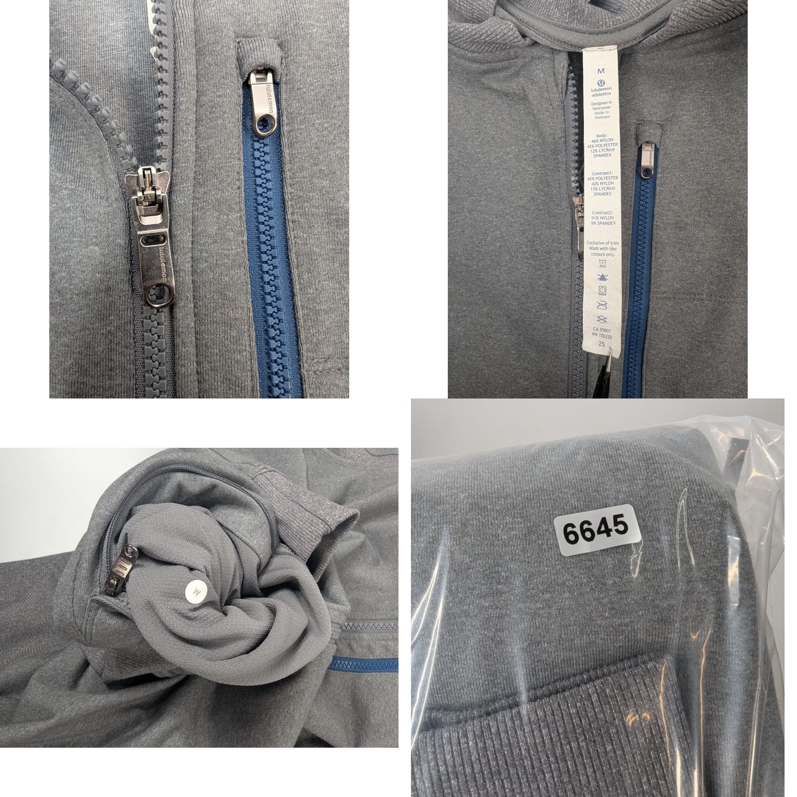 Lululemon Lululemon Six Pack Jacket Mens Size M Grey Full Zip Stretch Track Long Sleeve Activewear Jacket M Grey Six Pack Size US M / EU 48-50 / 2 - 8 Thumbnail