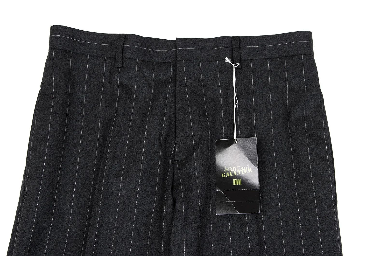 Jean Paul Gaultier Wool Stripe Pants in Gray Size 48 Size US 32 / EU 48 - 2 Thumbnail