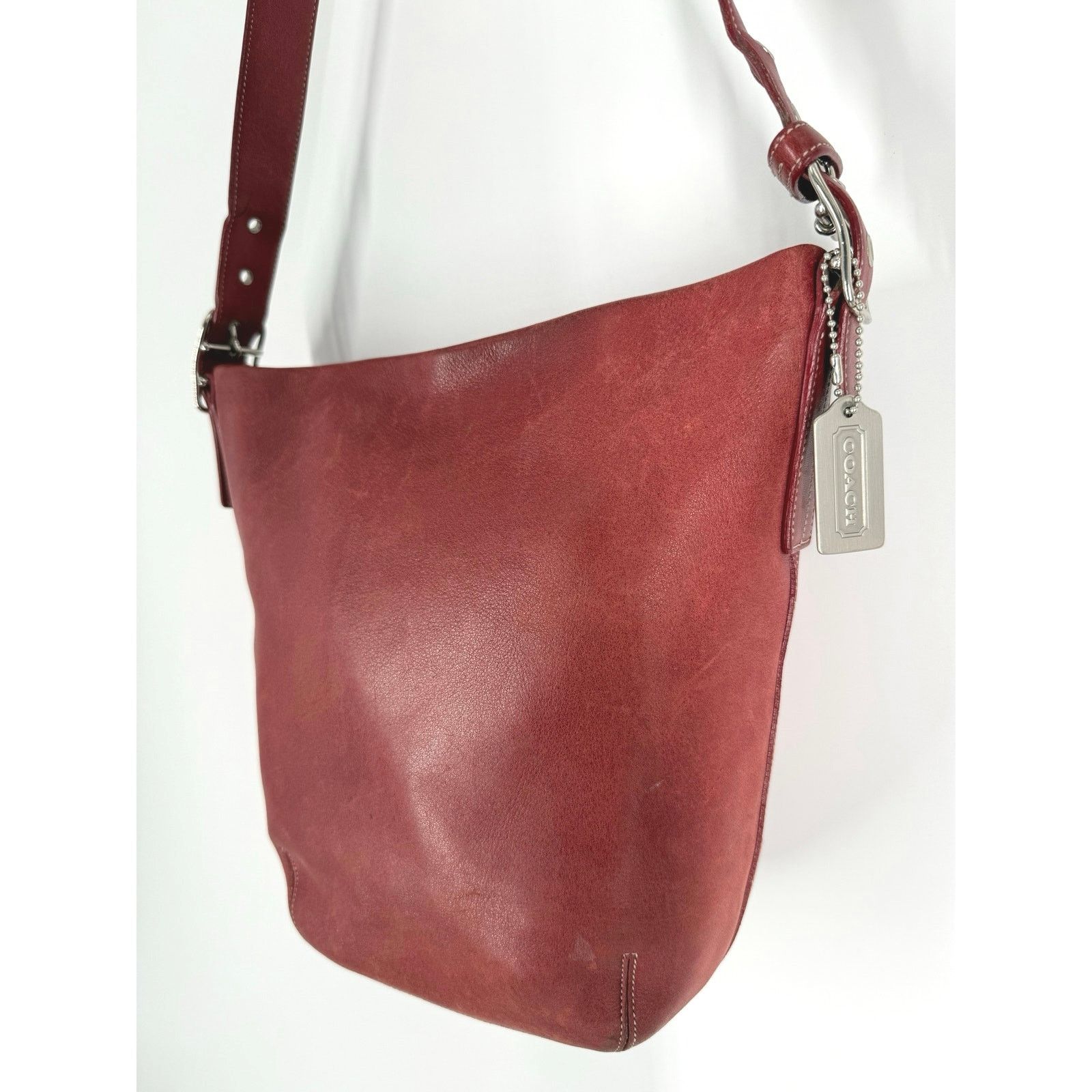 Coach Vintage COACH Legacy Soho Soft Red Leather Bucket Bag 9186 Size ONE SIZE - 9 Thumbnail