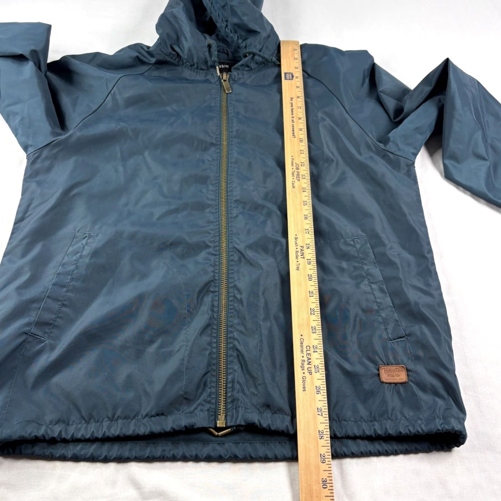 Brixton Brixton Jacket Mens L Blue Full Zip Hooded Windbreaker Bomber Skater Style Regular Fit Size US L / EU 52-54 / 3 - 7 Thumbnail