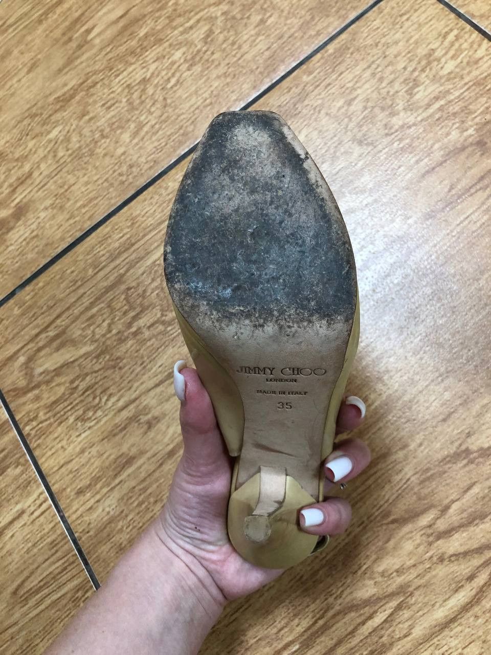 Jimmy Choo × Vintage Jimmy Choo High Heels Sneak Skin Luxury Size US 5 / IT 35 - 6 Thumbnail