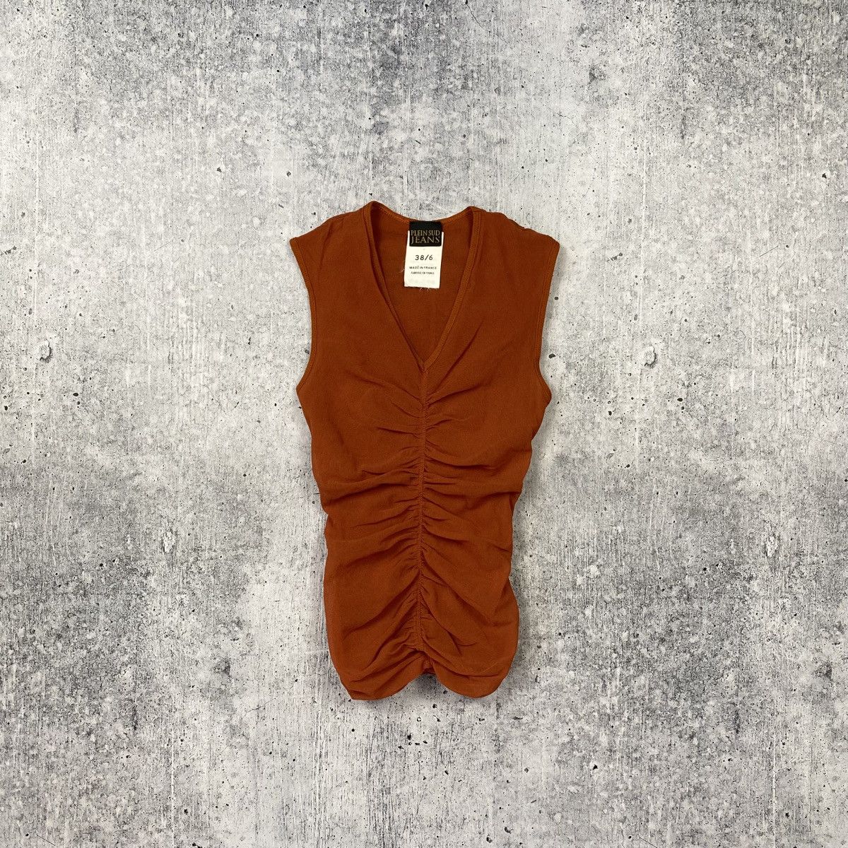 plein sud Plein Sud Jeans Archive Y2K Top Size 38/6 Terracotta France Size S / US 4 / IT 40 - 4 Thumbnail