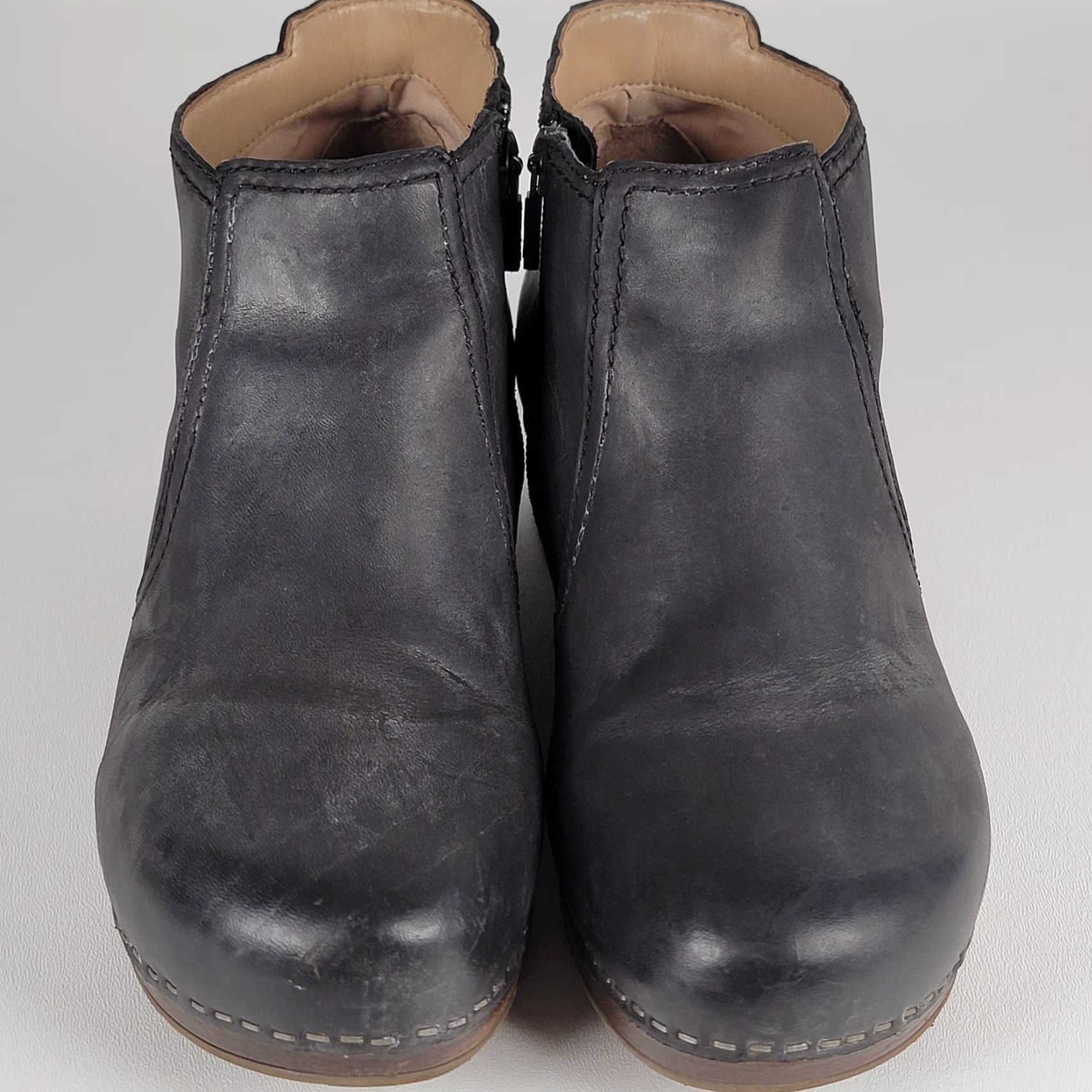 Dansko Dansko Bootie Women Black Nubuck Zip-Up Barbara 37 EU 7 US Boots Mid Heel Block Heel Solid Bohemian City Going Out Fall Winter Spring Size US 7 / IT 37 - 2 Thumbnail