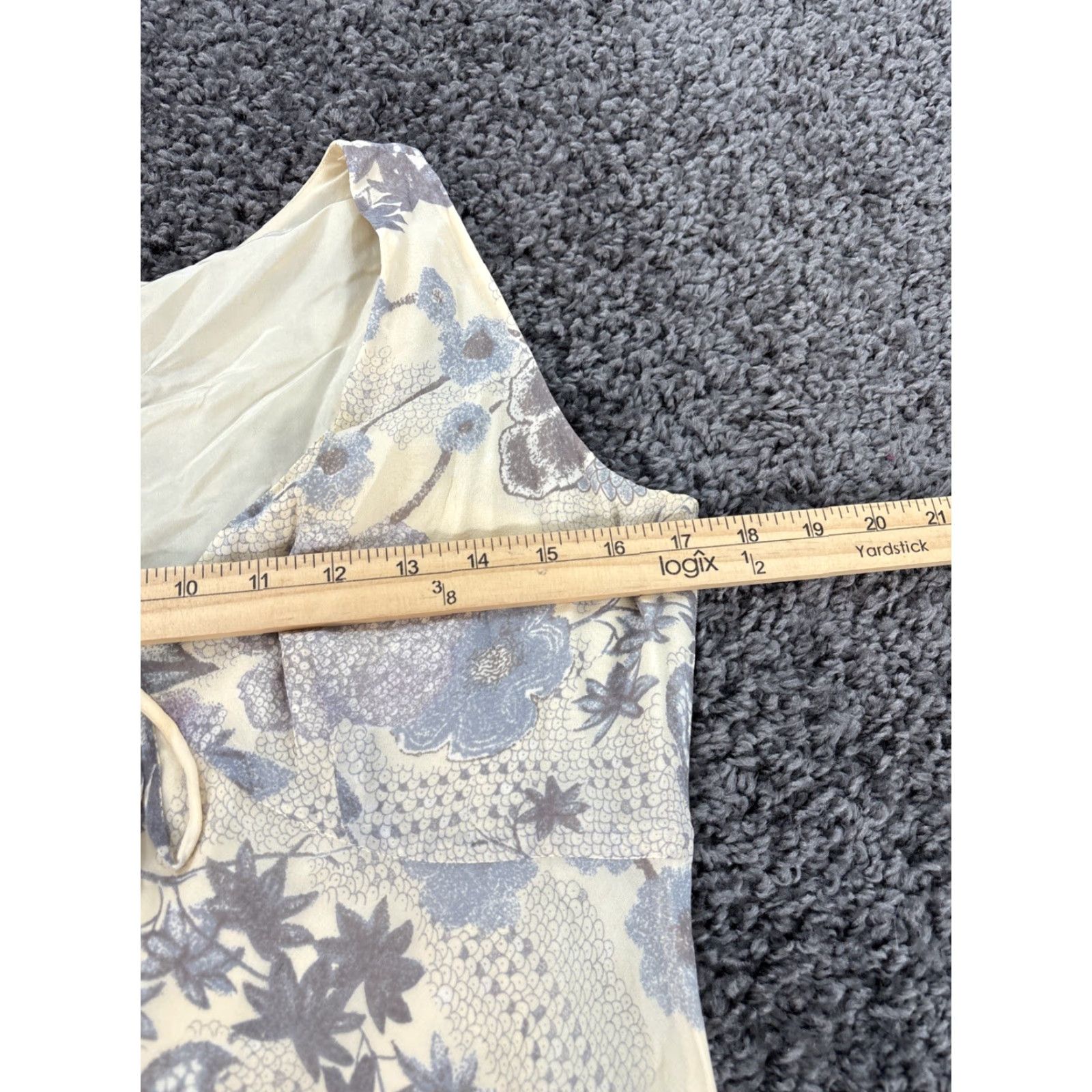 Vintage VINTAGE Gala Dress Womens Small Yellow Silk Floral A-Line Sleeveless 90s Party/Cocktail Women S Long V-Neck Size S / US 4 / IT 40 - 3 Thumbnail