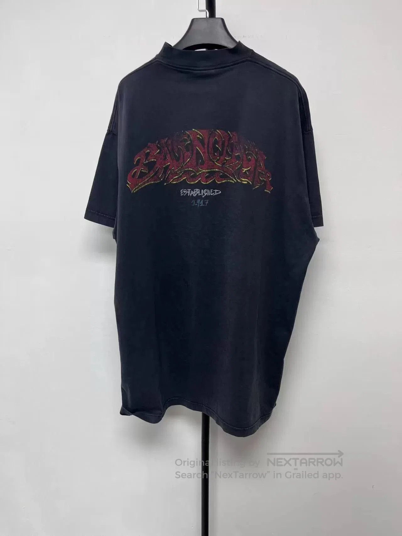 Balenciaga Balenciaga Offshore Solid Print Crewneck T-shirt. Size US M / EU 48-50 / 2 - 2 Thumbnail