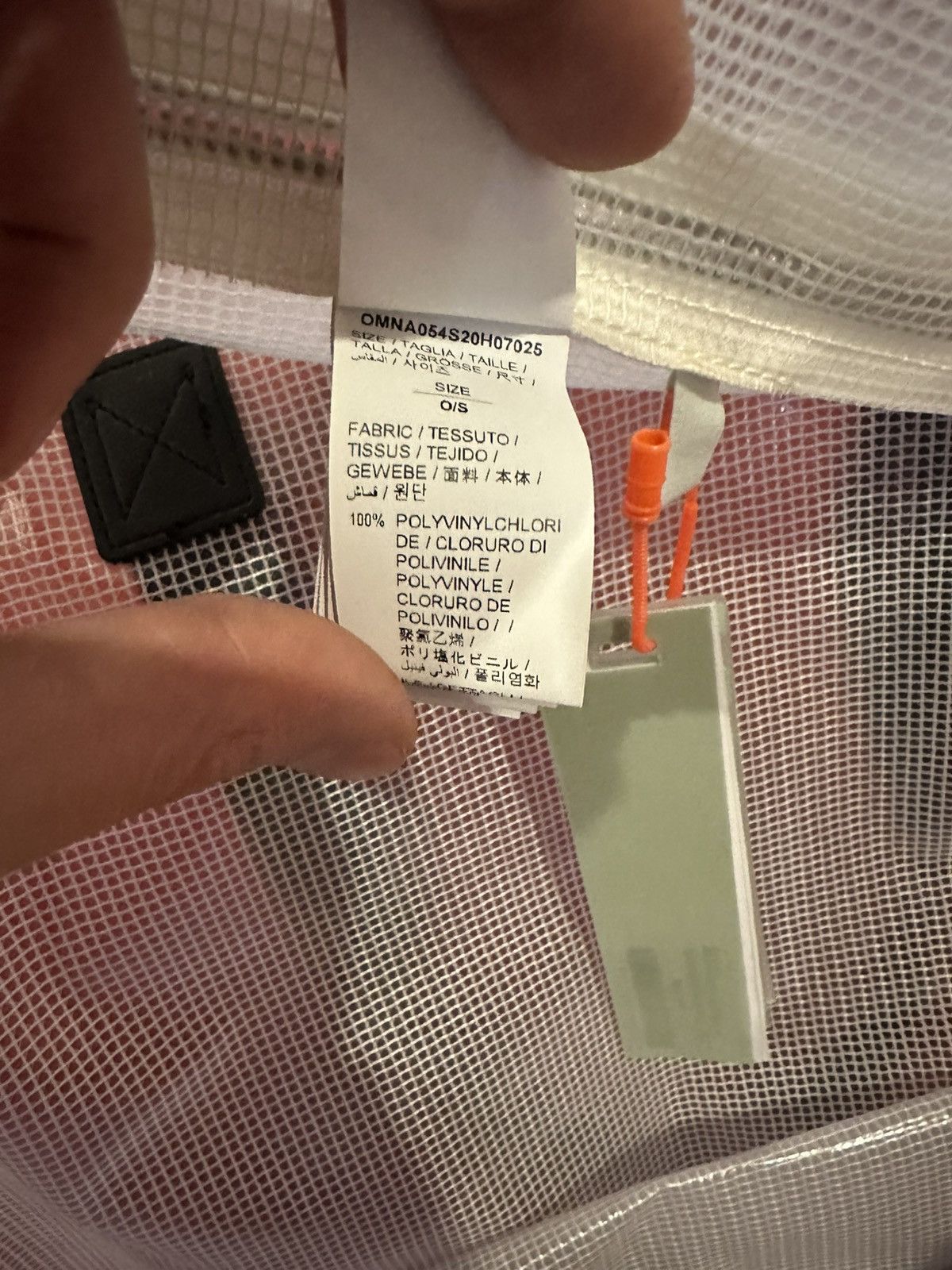 Off-White OFF WHITE TRANSPARENT TOTE Size ONE SIZE - 10 Thumbnail