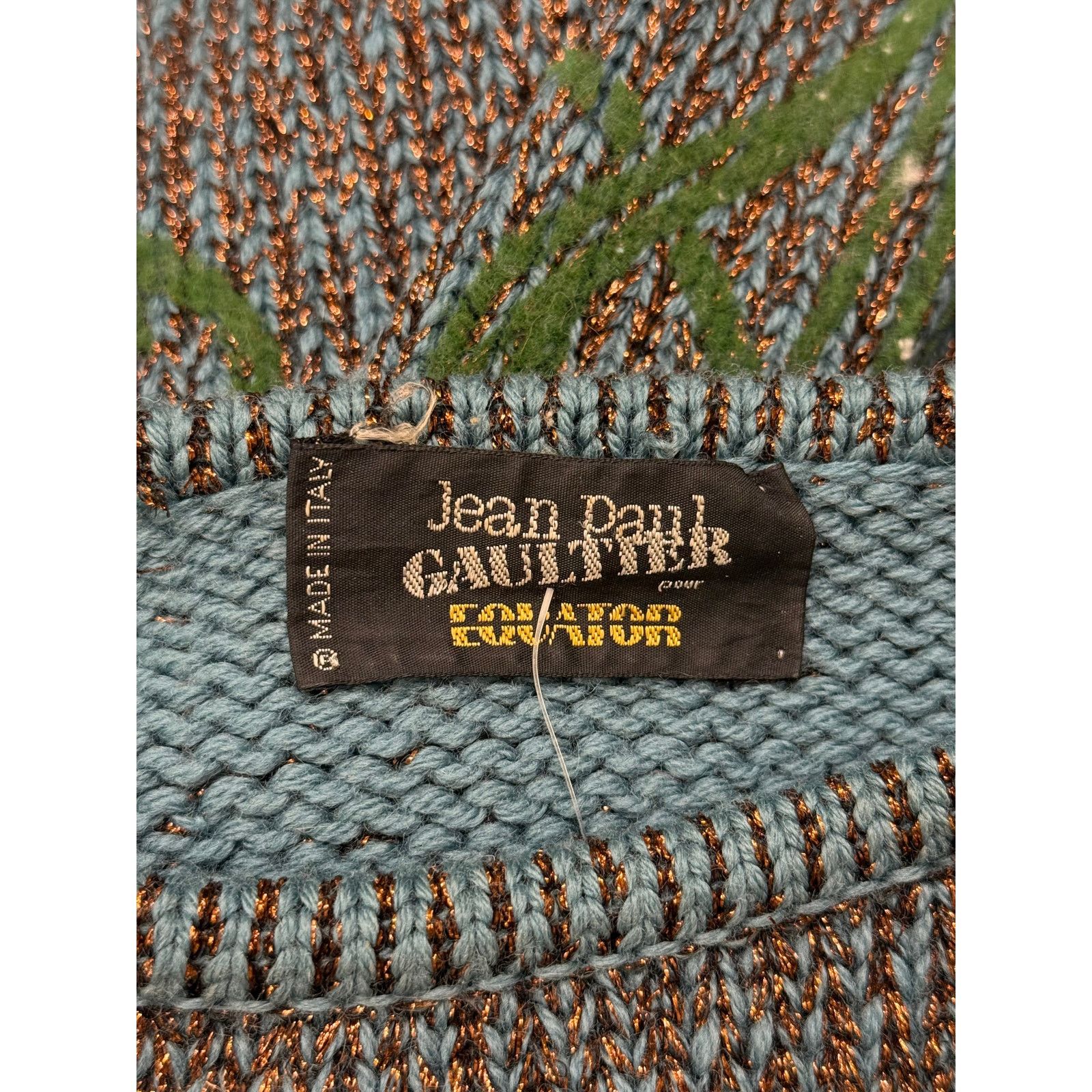 Jean Paul Gaultier A/W1986 Jean Paul Gaultier intarsia floral knit Size US M / EU 48-50 / 2 - 6 Thumbnail