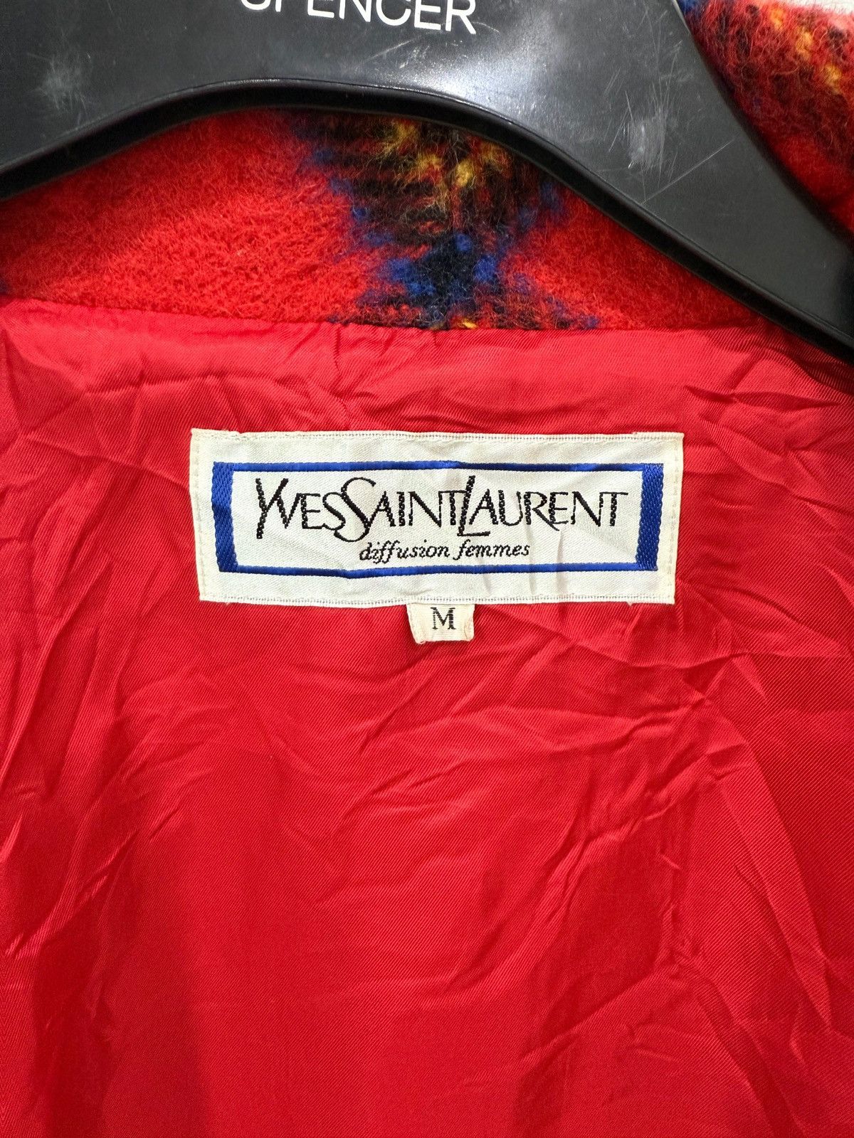 Yves Saint Laurent Vintage YSL Diffusion Femmes Buttonless Wool Double Pocket Size M / US 6-8 / IT 42-44 - 7 Thumbnail
