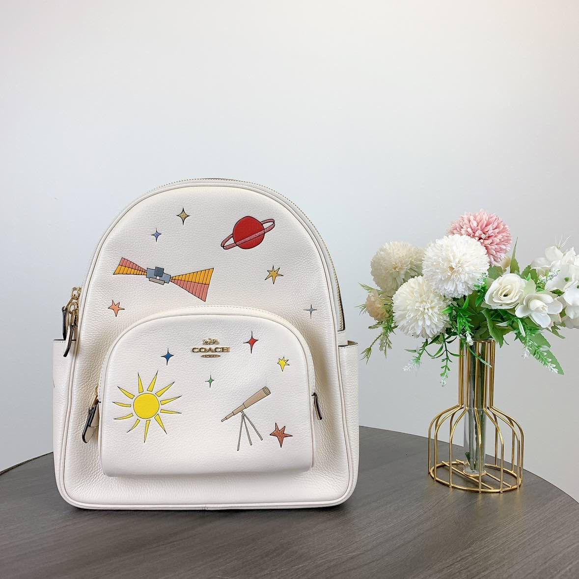 Coach Coach CU389 Coach X Observed By Us Court Backpack IN Chalk Size ONE SIZE - 2 Thumbnail