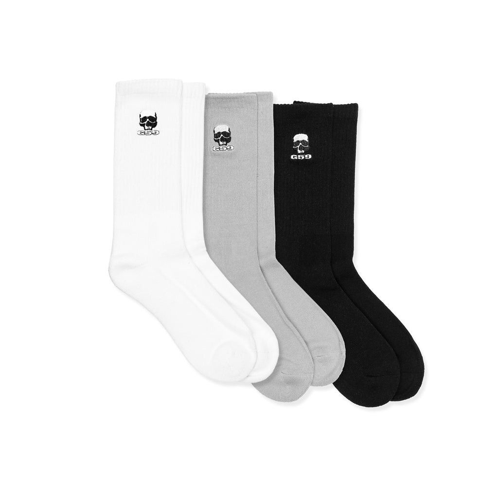 G59 Records G59 RECORDS / $UICIDEBOY$ - G59 EMBROIDERED LOGO Socks 3pk Size ONE SIZE - 9 Thumbnail